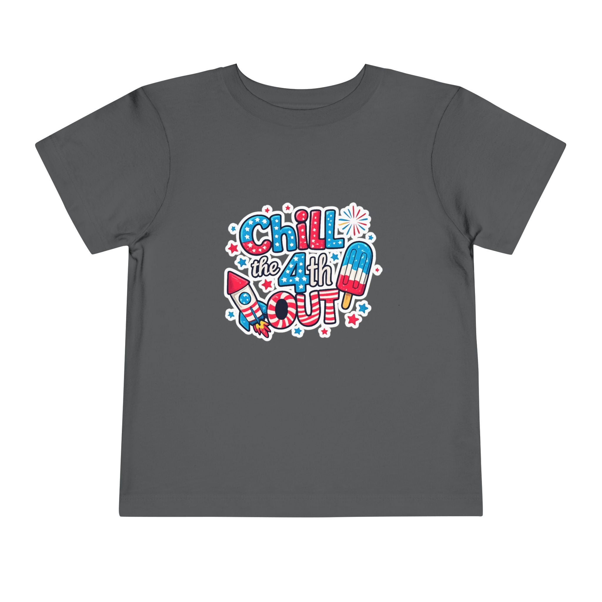 Chill the 4th Out Toddler Tee — Patriotic 4th of July Kids Shirt
