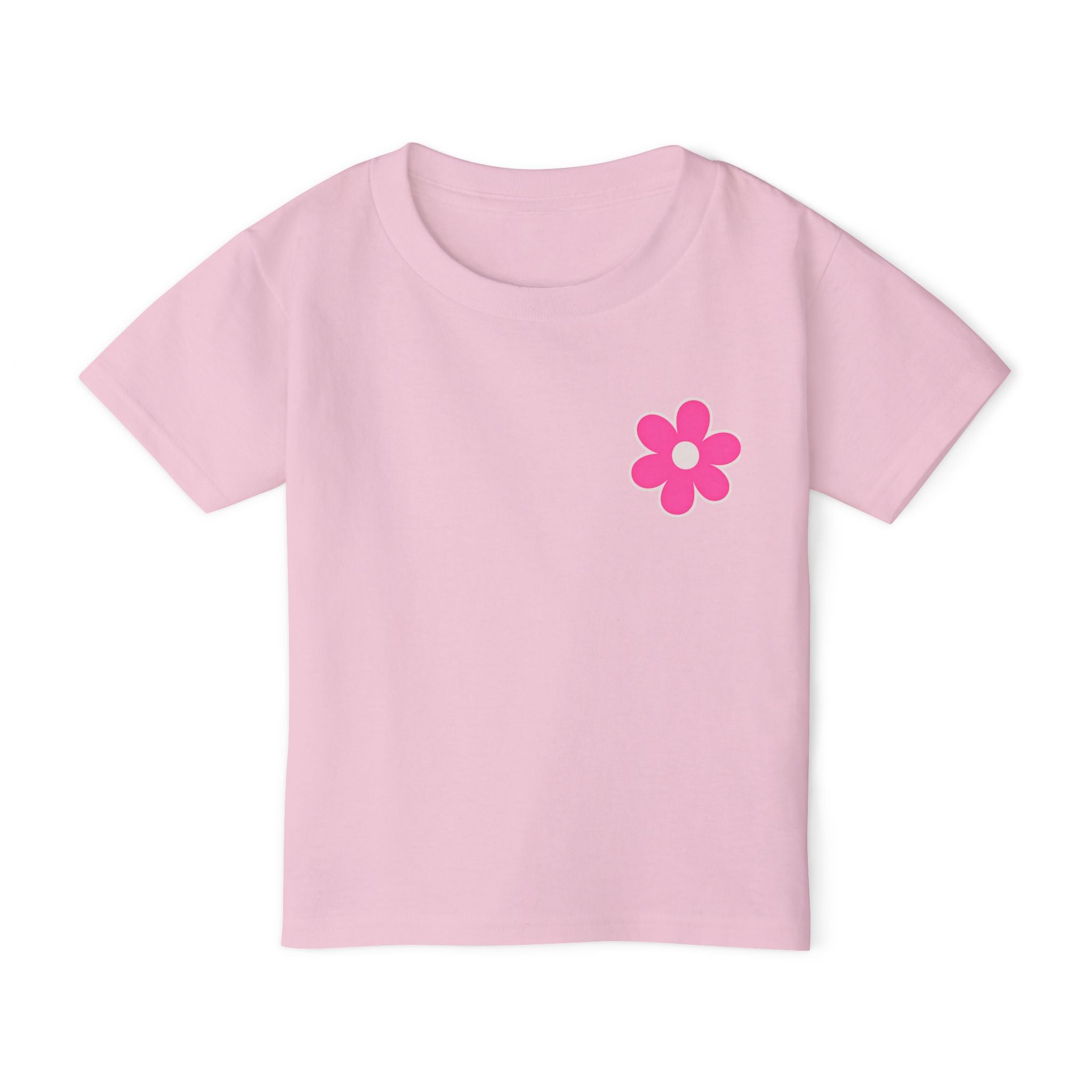 Toddler T-Shirt — "Just a Girl Who Loves Her Daddy" Pink Flower Design