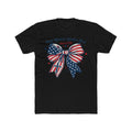 Patriotic Bow Tee – "One Nation Under God" American Flag T-Shirt