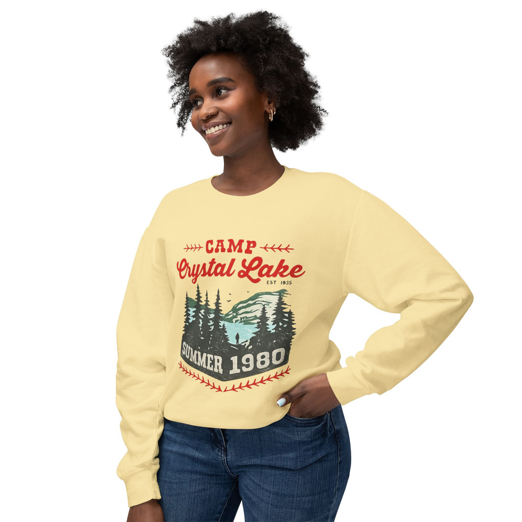Camp Crystal Lake Sweatshirt — Vintage Summer 1980 Camping Crewneck