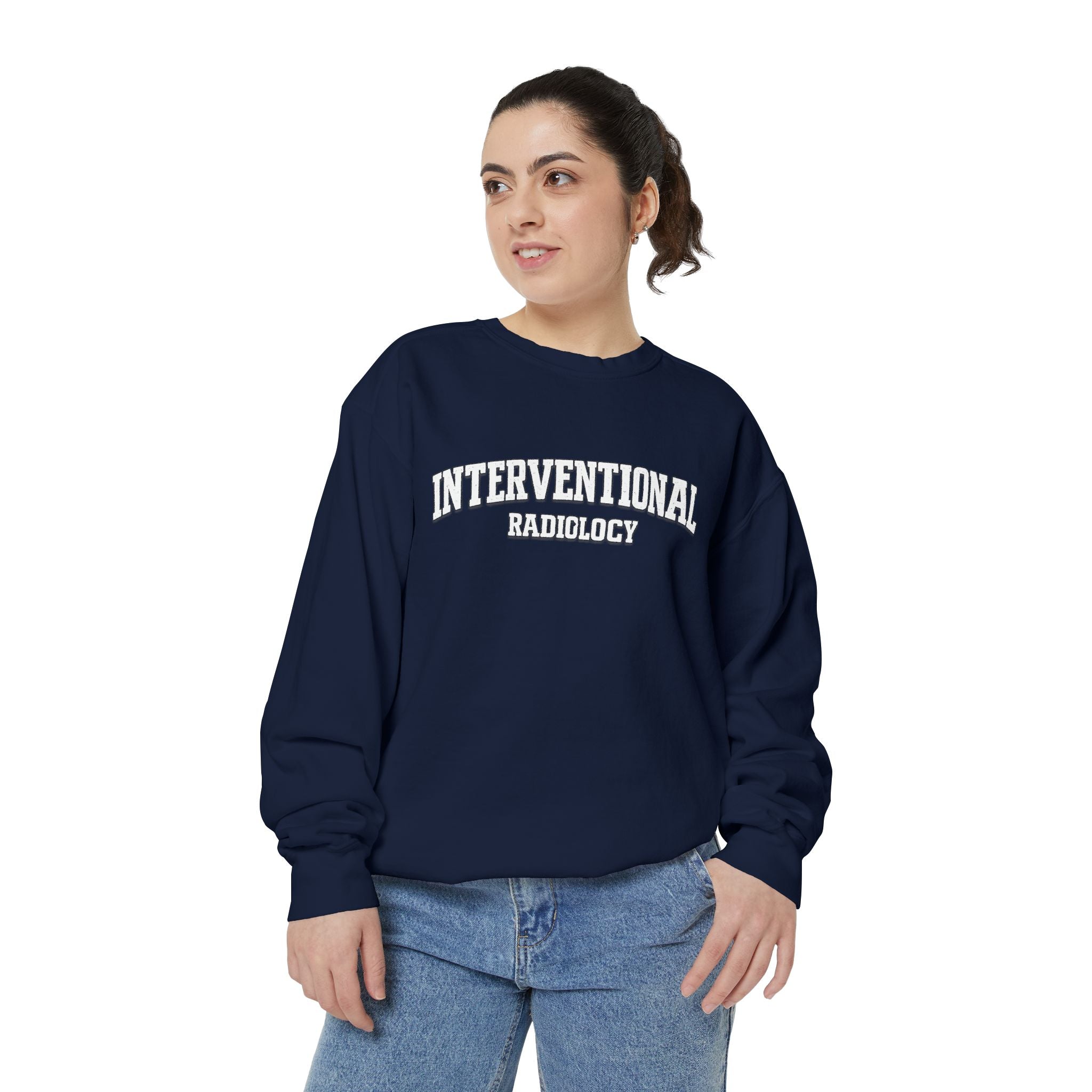 Interventional Radiology Sweatshirt — Vintage Collegiate Medical Crewneck