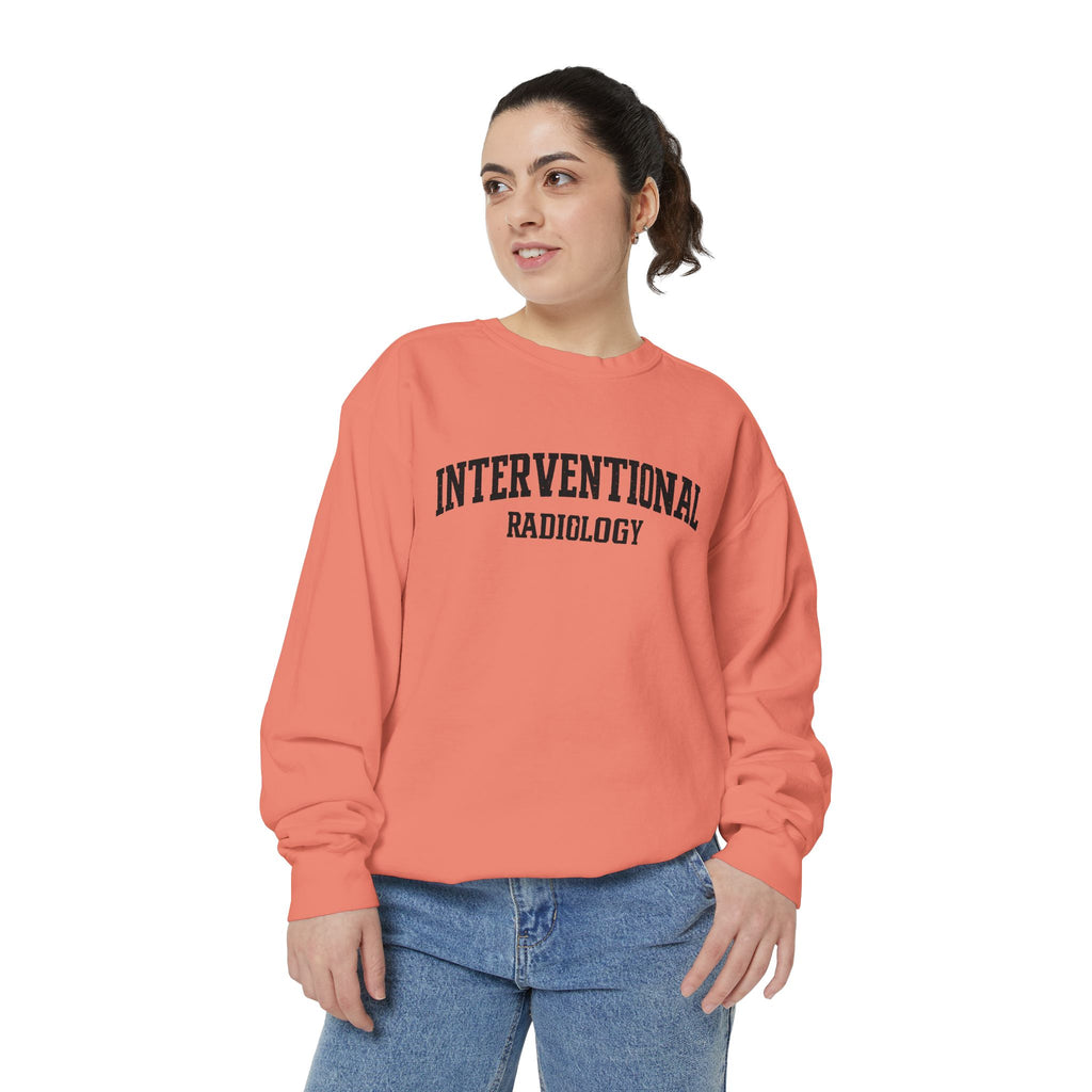 Interventional Radiology Sweatshirt — Vintage Collegiate Medical Crewneck