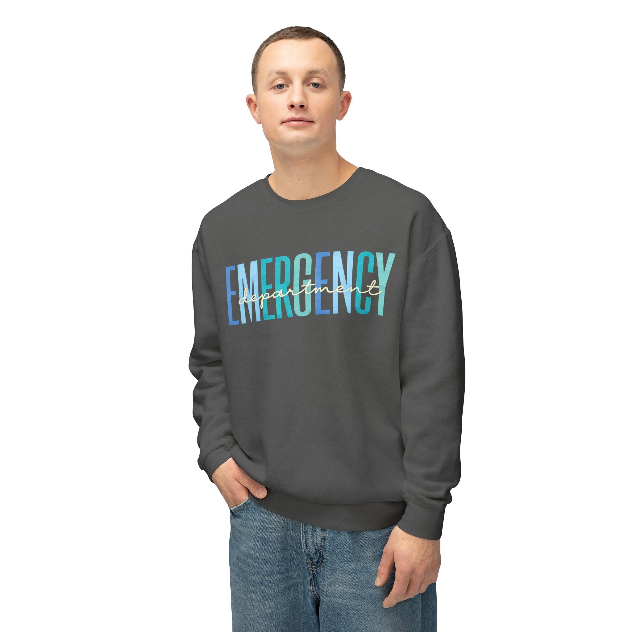 Emergency Ombre Crewneck Sweatshirt