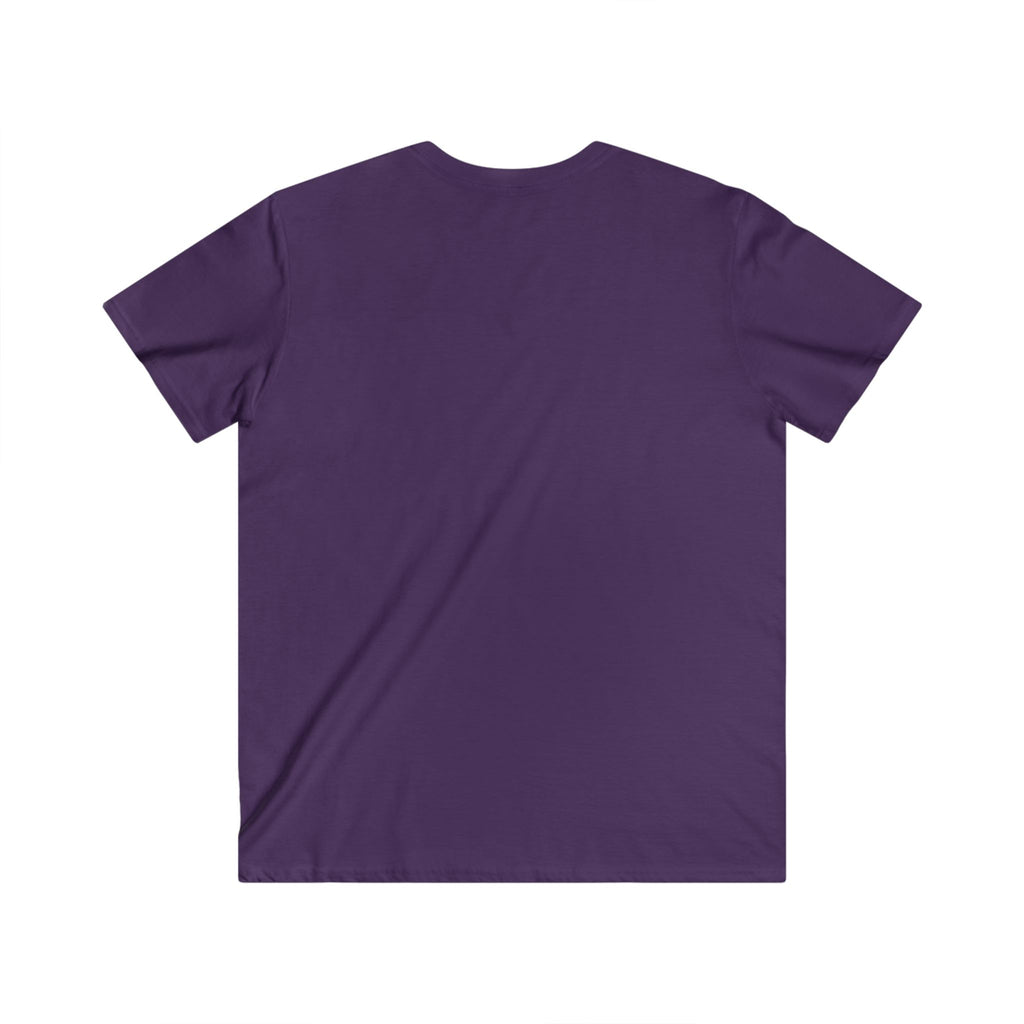 Mountain Sunset V-Neck Tee – Retro Outdoors Graphic Shirt