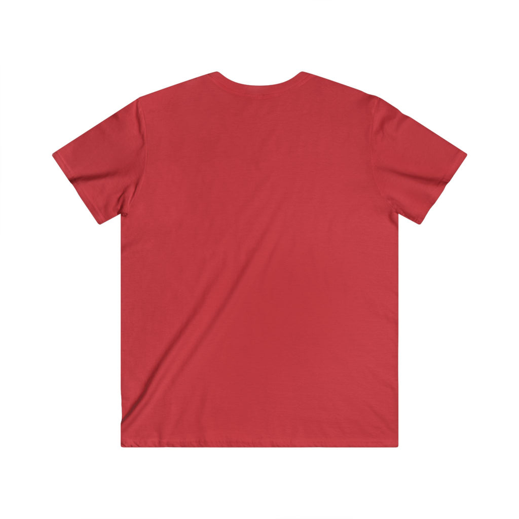 Mountain Sunset V-Neck Tee – Retro Outdoors Graphic Shirt