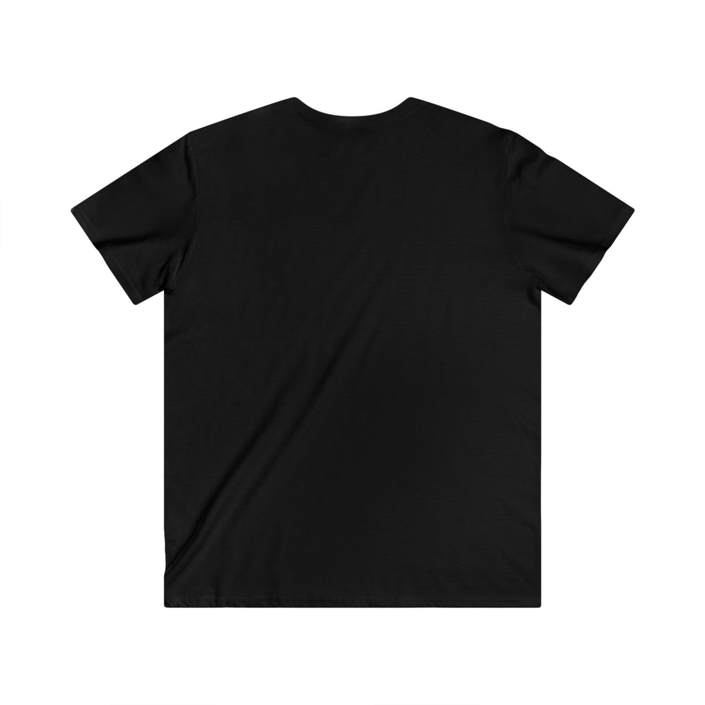 Mountain Sunset V-Neck Tee – Retro Outdoors Graphic Shirt