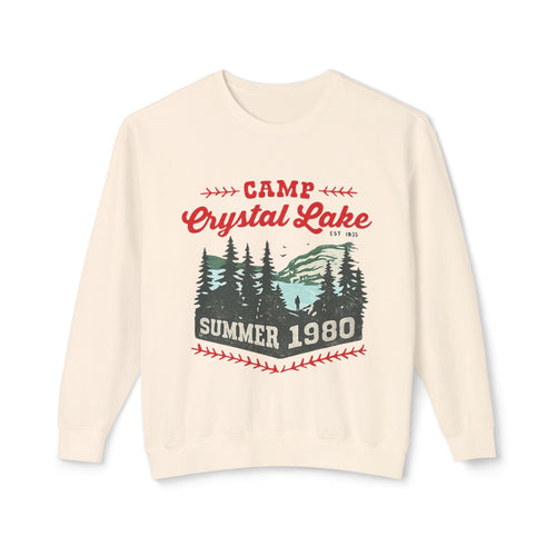 Camp Crystal Lake Sweatshirt — Vintage Summer 1980 Camping Crewneck