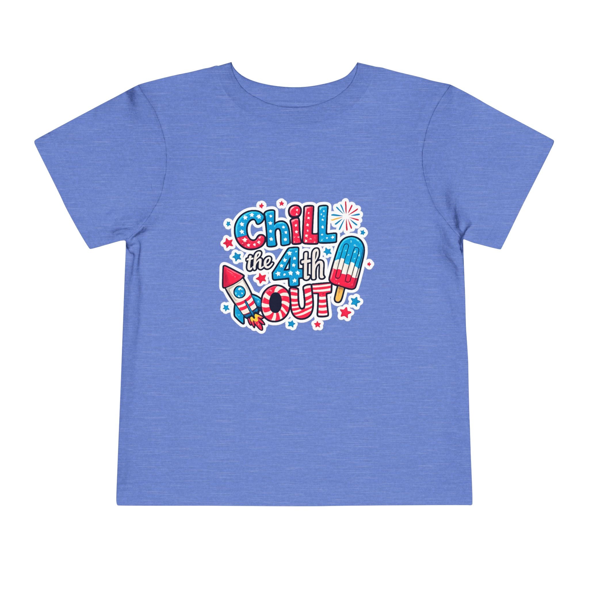 Chill the 4th Out Toddler Tee — Patriotic 4th of July Kids Shirt