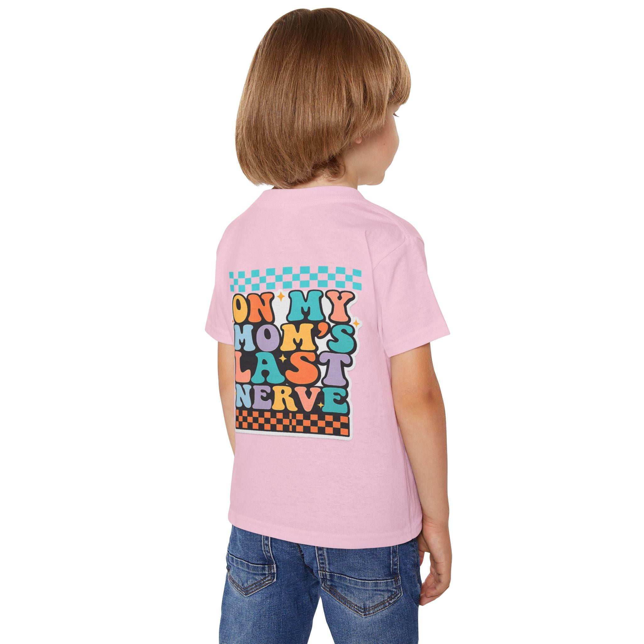 Kid Life Toddler T‑Shirt — 'On My Mom's Last Nerve' Retro Graphic Tee