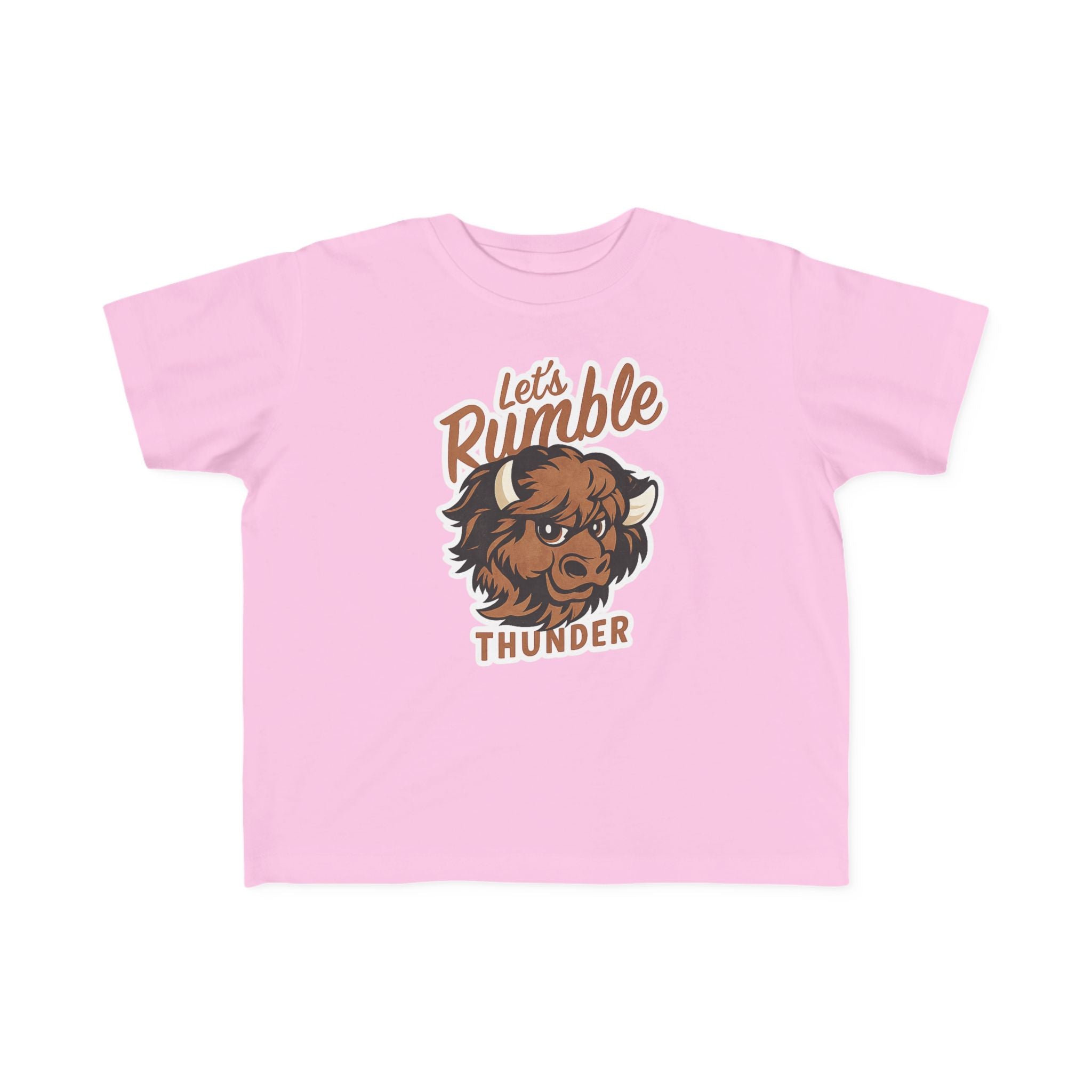 Toddler Tee - "Let’s Rumble" Thunder Bison Graphic Shirt