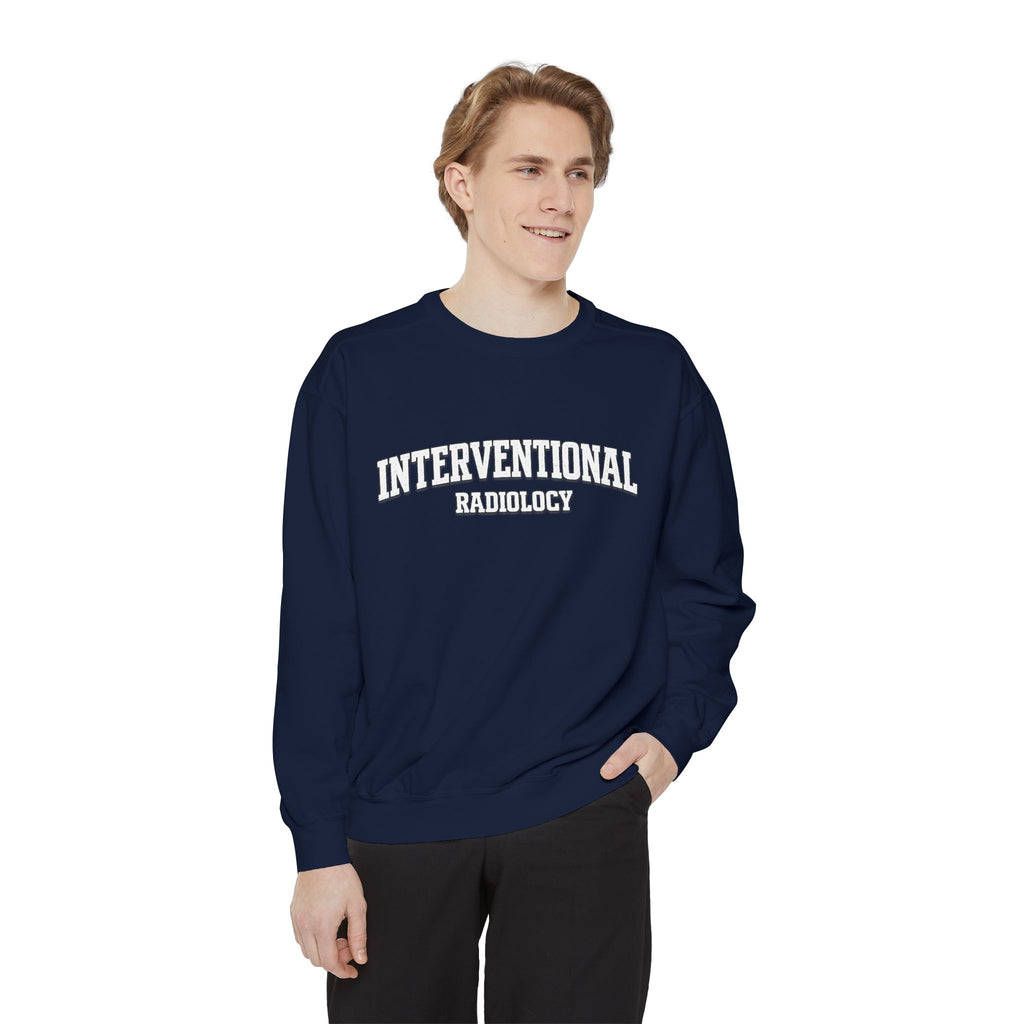 Interventional Radiology Sweatshirt — Vintage Collegiate Medical Crewneck