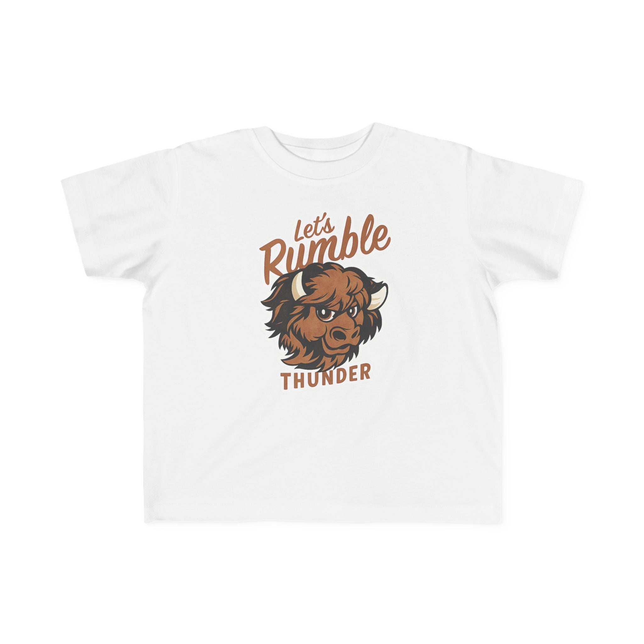 Toddler Tee - "Let’s Rumble" Thunder Bison Graphic Shirt