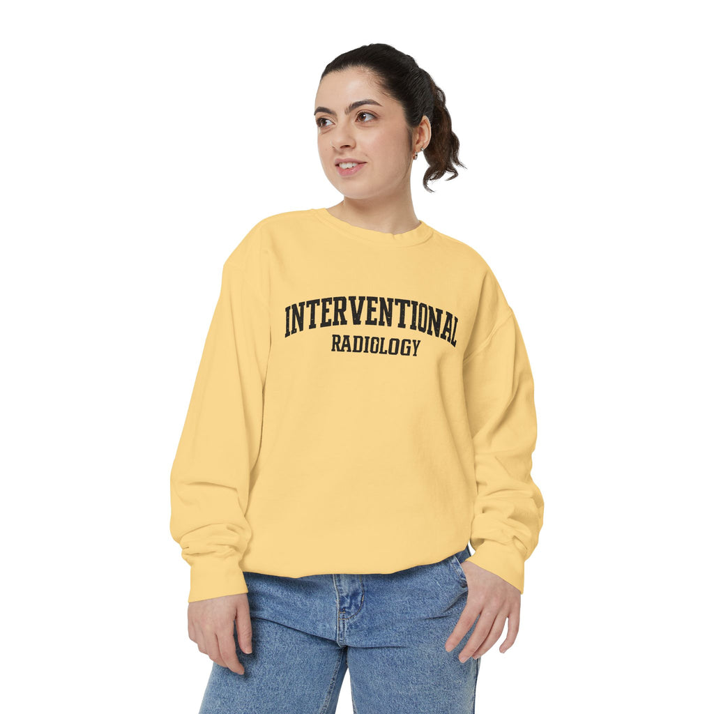 Interventional Radiology Sweatshirt — Vintage Collegiate Medical Crewneck