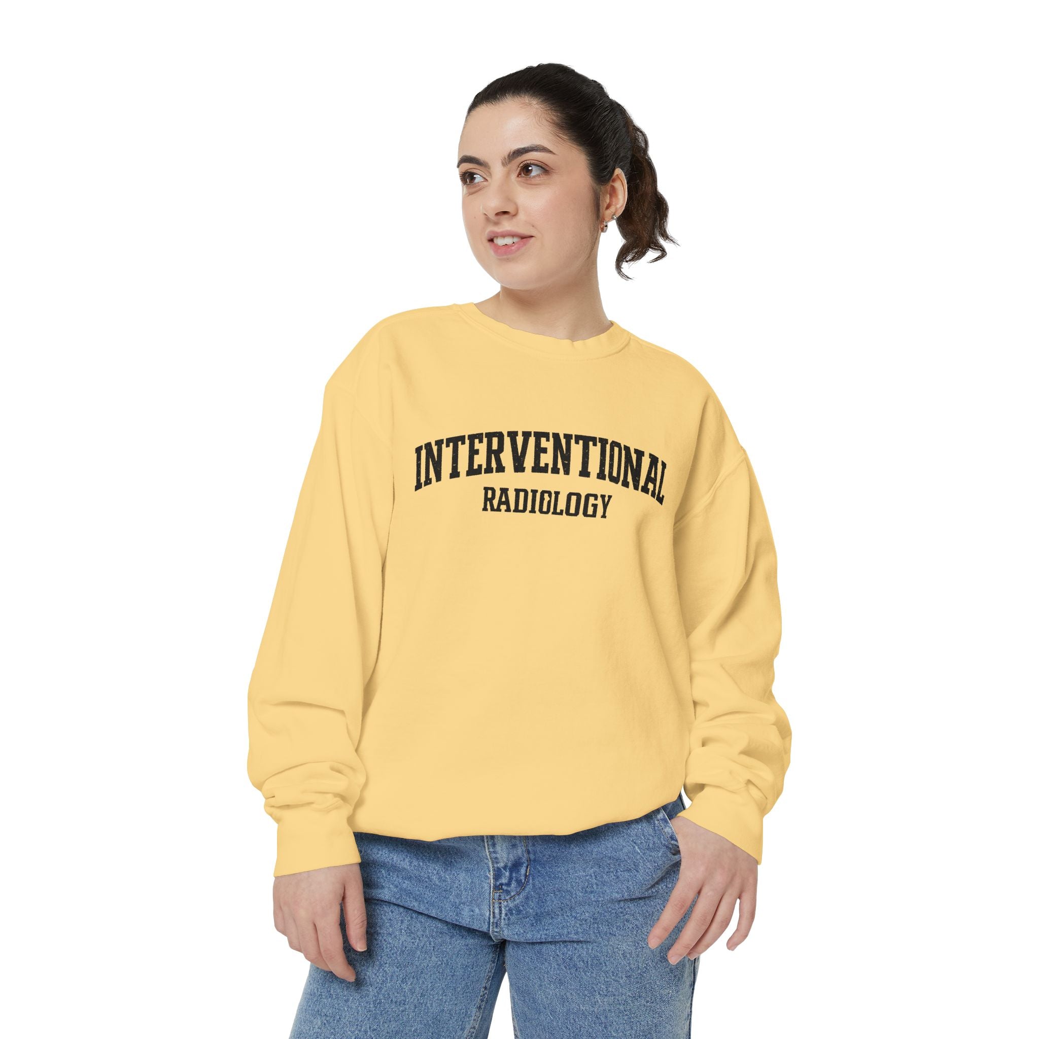 Interventional Radiology Sweatshirt — Vintage Collegiate Medical Crewneck