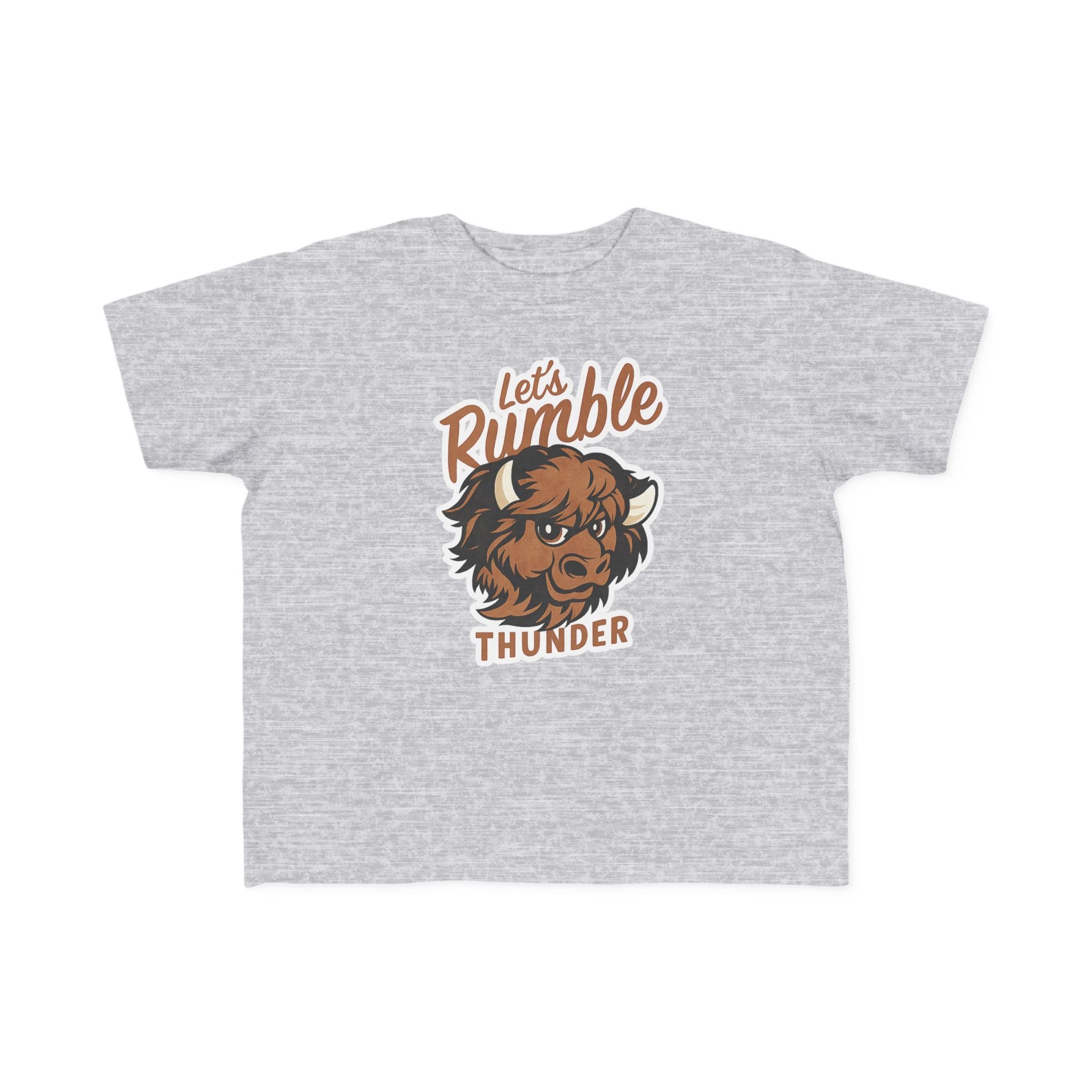 Toddler Tee - "Let’s Rumble" Thunder Bison Graphic Shirt