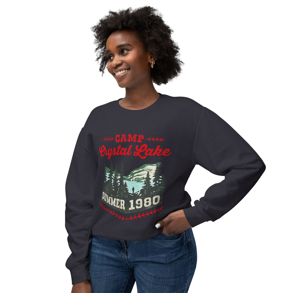 Camp Crystal Lake Sweatshirt — Vintage Summer 1980 Camping Crewneck