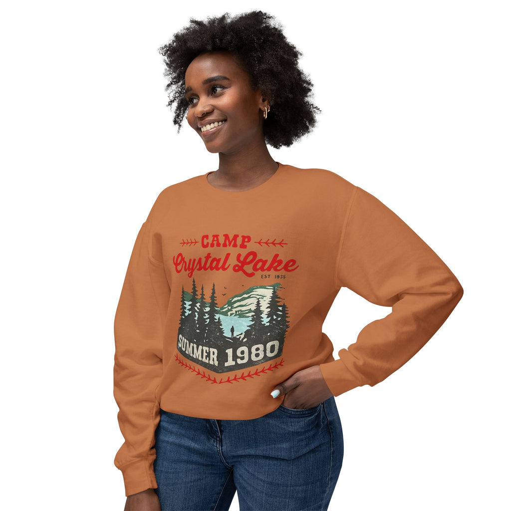 Camp Crystal Lake Sweatshirt — Vintage Summer 1980 Camping Crewneck