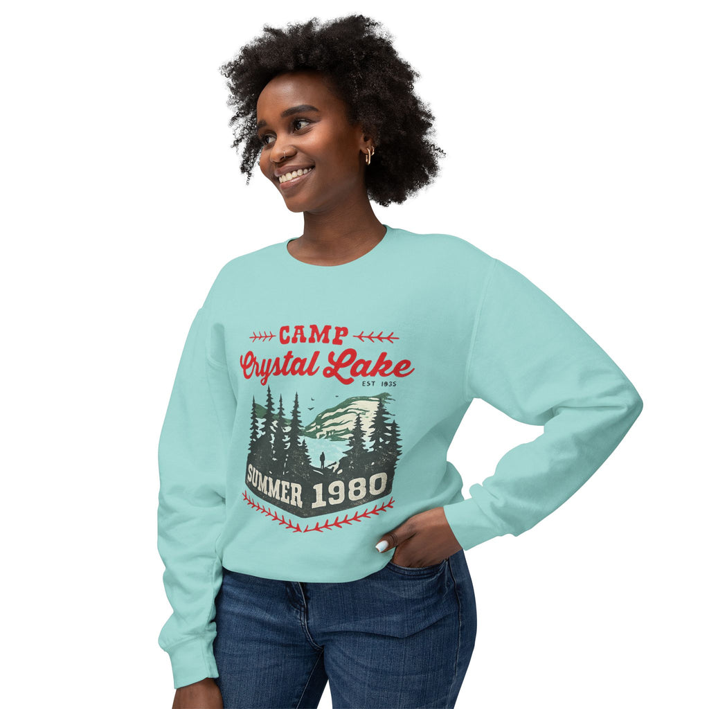 Camp Crystal Lake Sweatshirt — Vintage Summer 1980 Camping Crewneck
