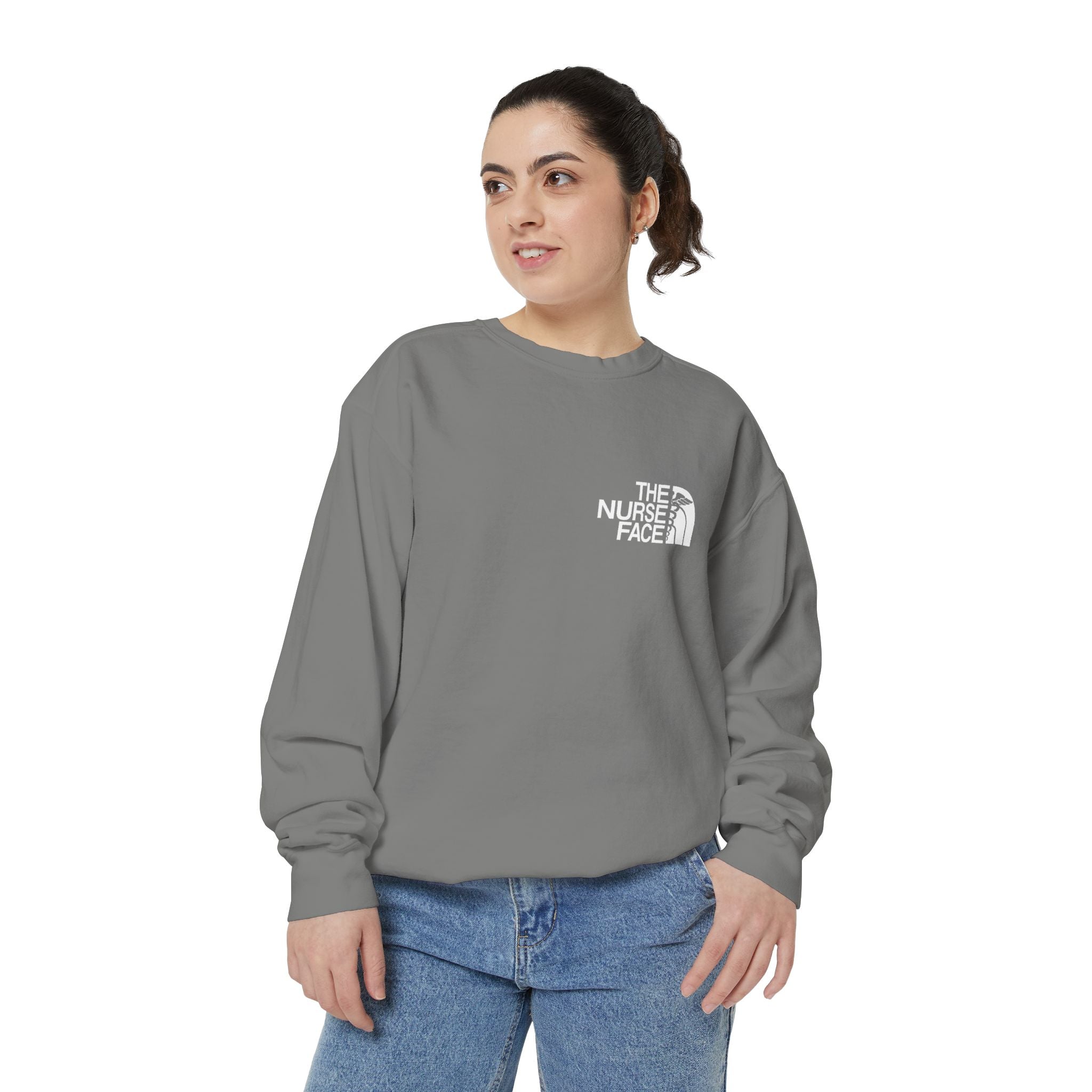 Nurse Face Sweatshirt — 'The Nurse Face' Medical Crewneck