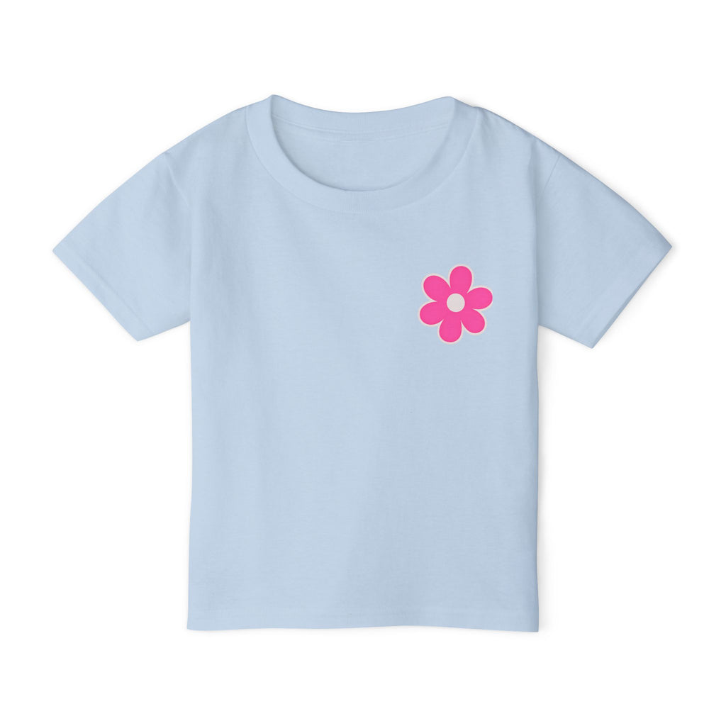 Toddler T-Shirt — "Just a Girl Who Loves Her Daddy" Pink Flower Design
