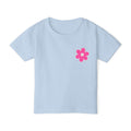 Toddler T-Shirt — "Just a Girl Who Loves Her Daddy" Pink Flower Design