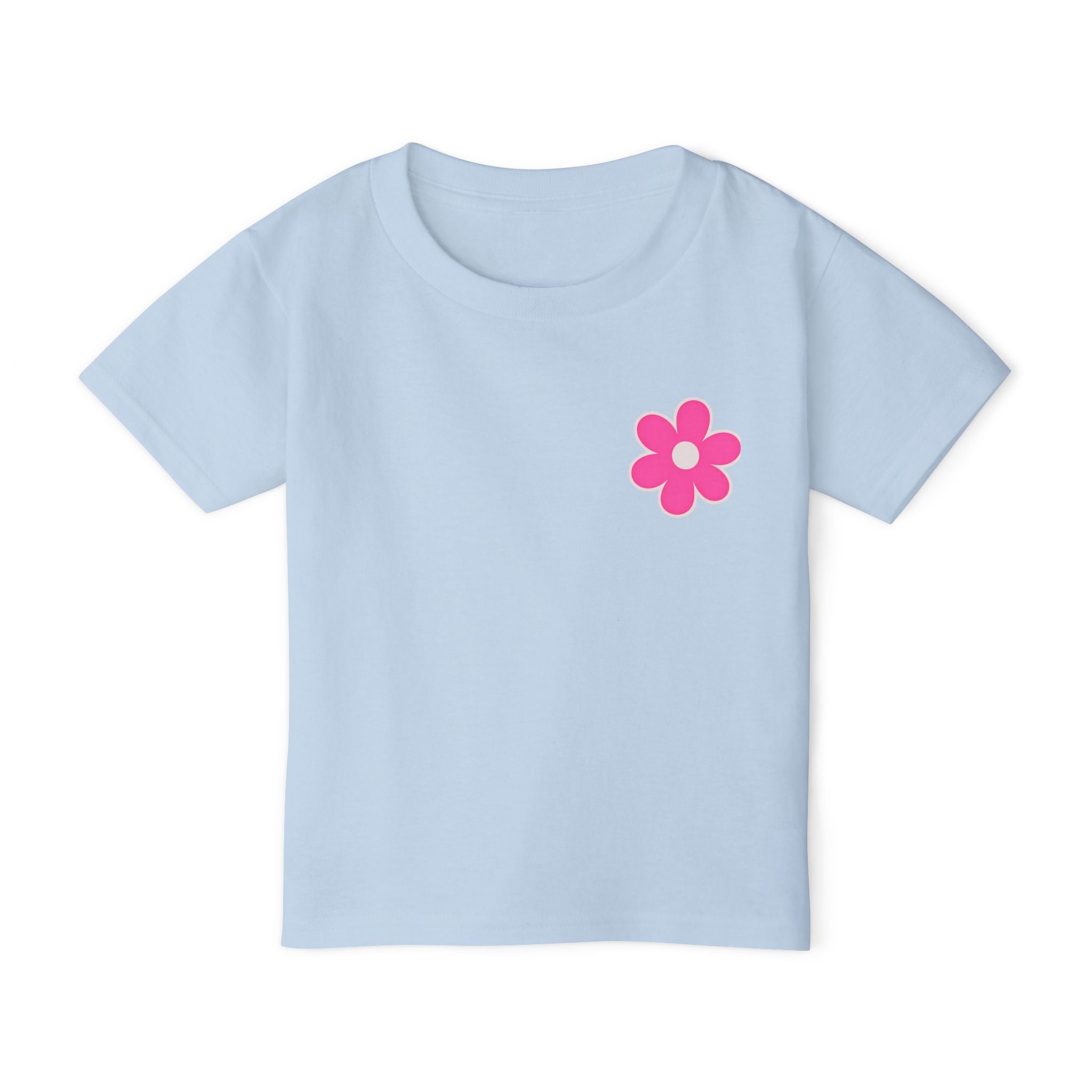 Toddler T-Shirt — "Just a Girl Who Loves Her Daddy" Pink Flower Design