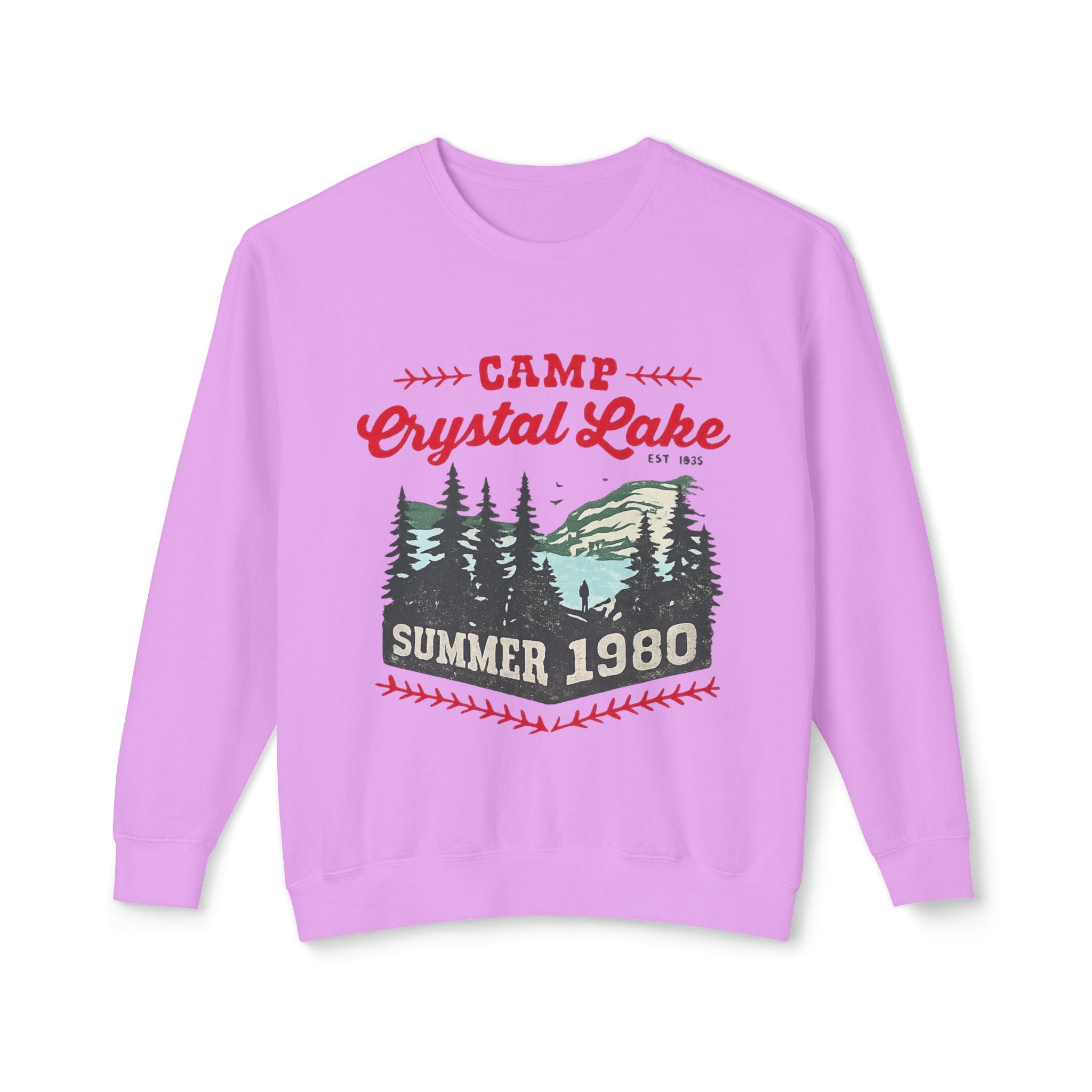 Camp Crystal Lake Sweatshirt — Vintage Summer 1980 Camping Crewneck