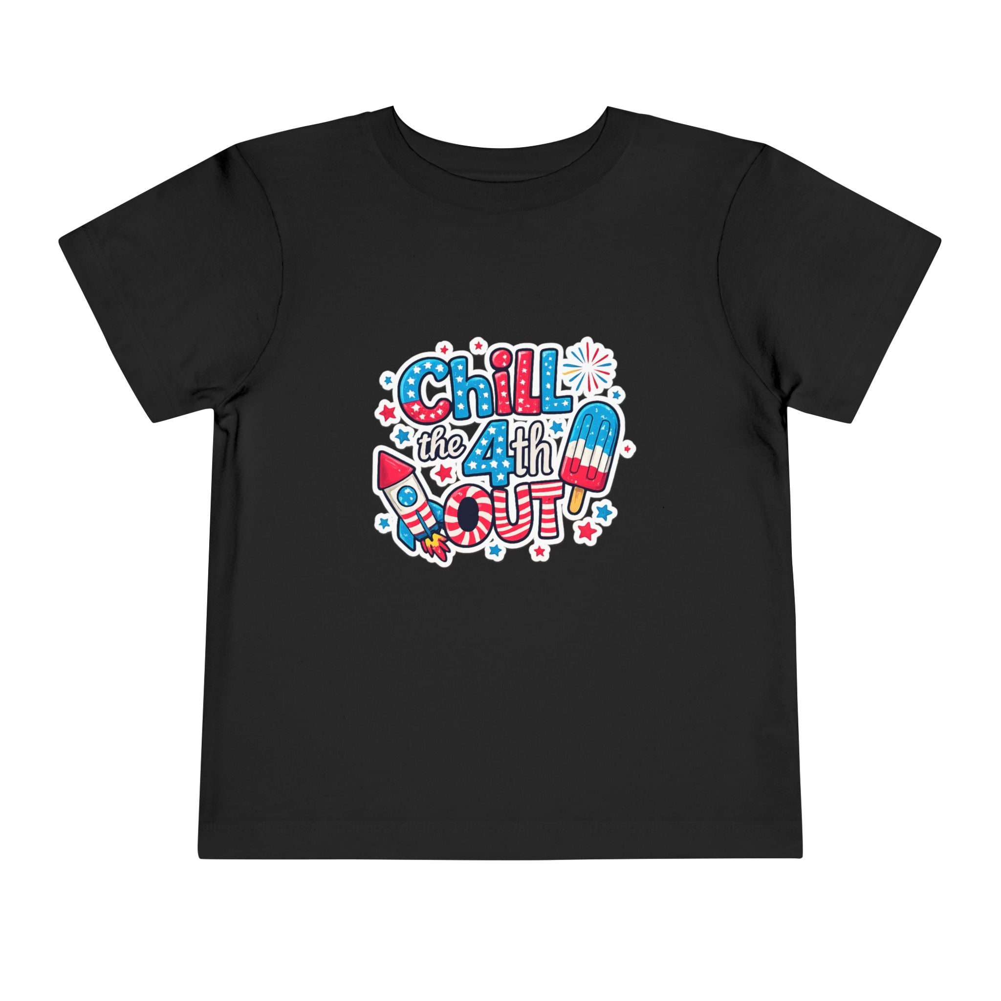 Chill the 4th Out Toddler Tee — Patriotic 4th of July Kids Shirt