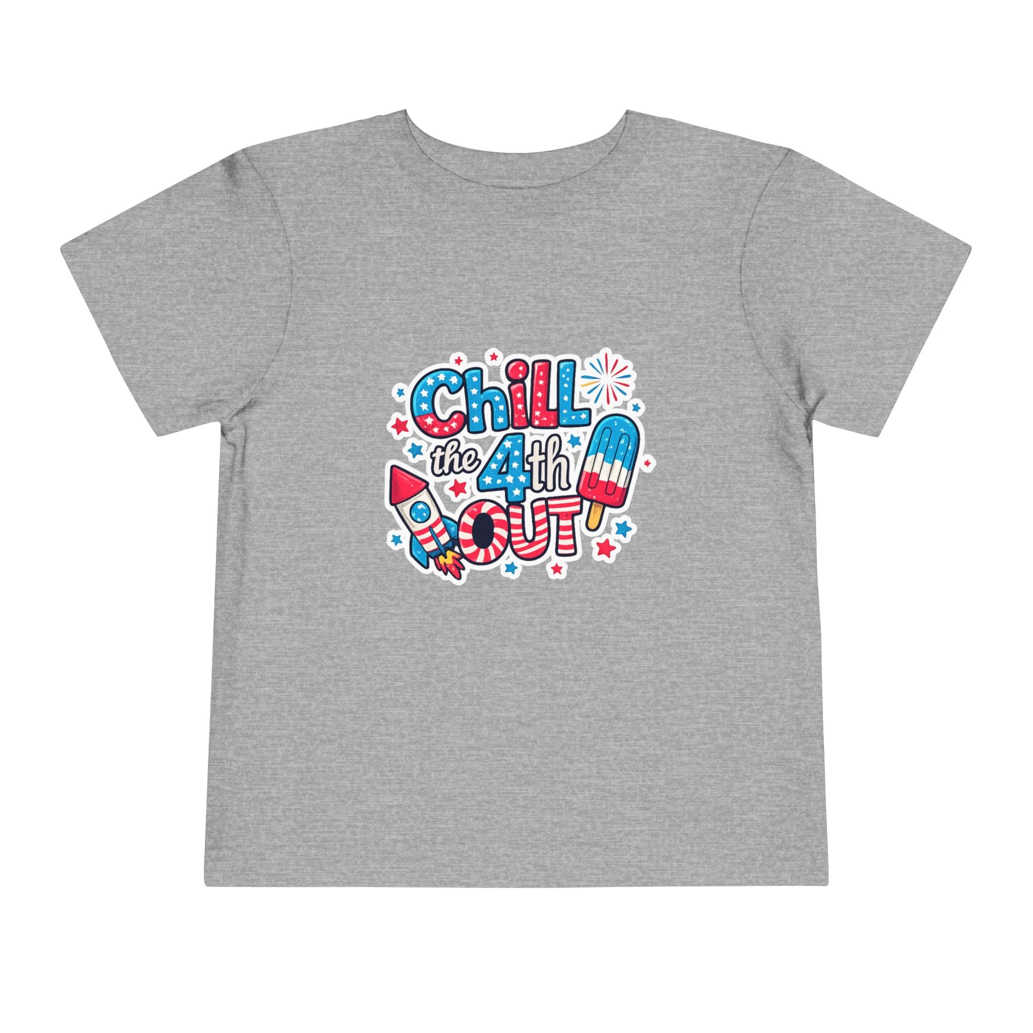 Chill the 4th Out Toddler Tee — Patriotic 4th of July Kids Shirt