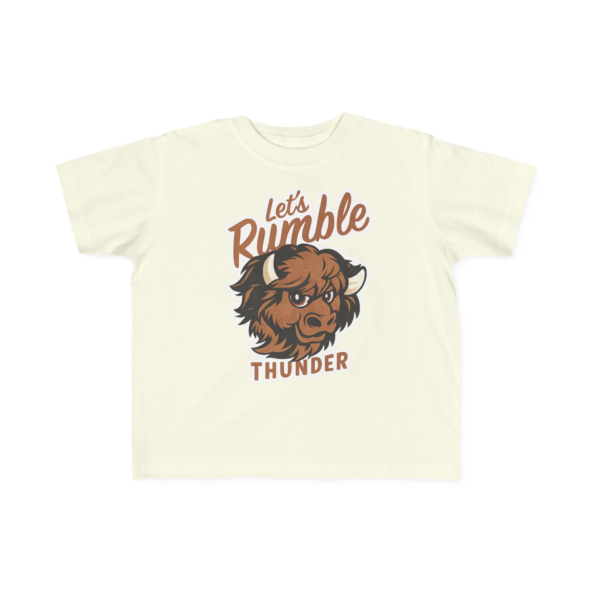 Toddler Tee — “Let’s Rumble Thunder” Buffalo Graphic Kids Shirt