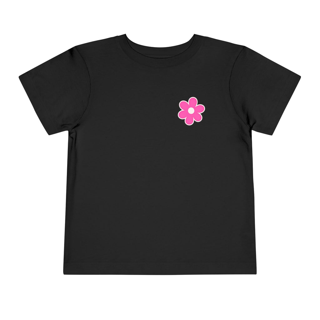 Toddler Tee — "Just a Girl Who Loves Her Daddy" Pink Flower Tee