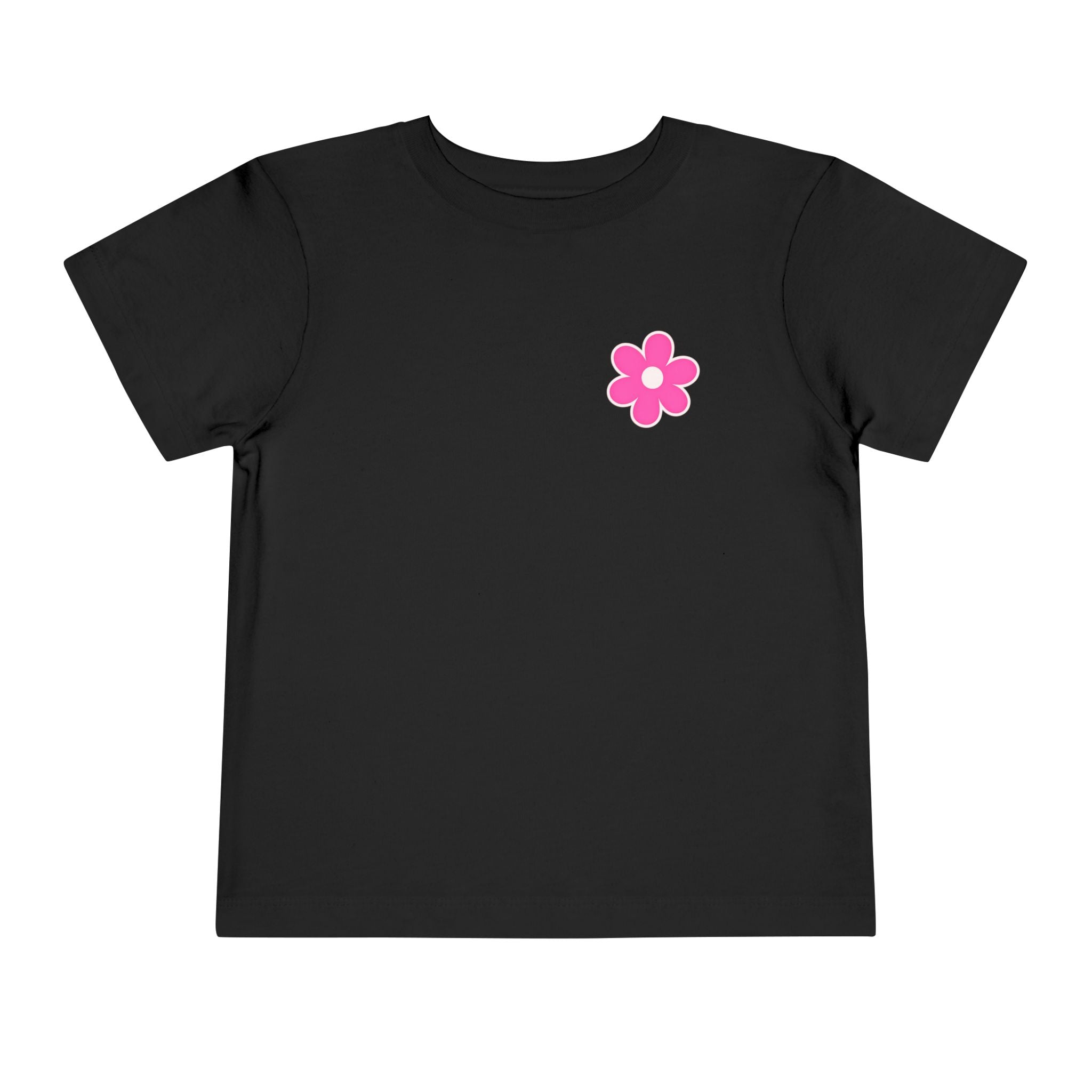 Toddler Tee — "Just a Girl Who Loves Her Daddy" Pink Flower Tee