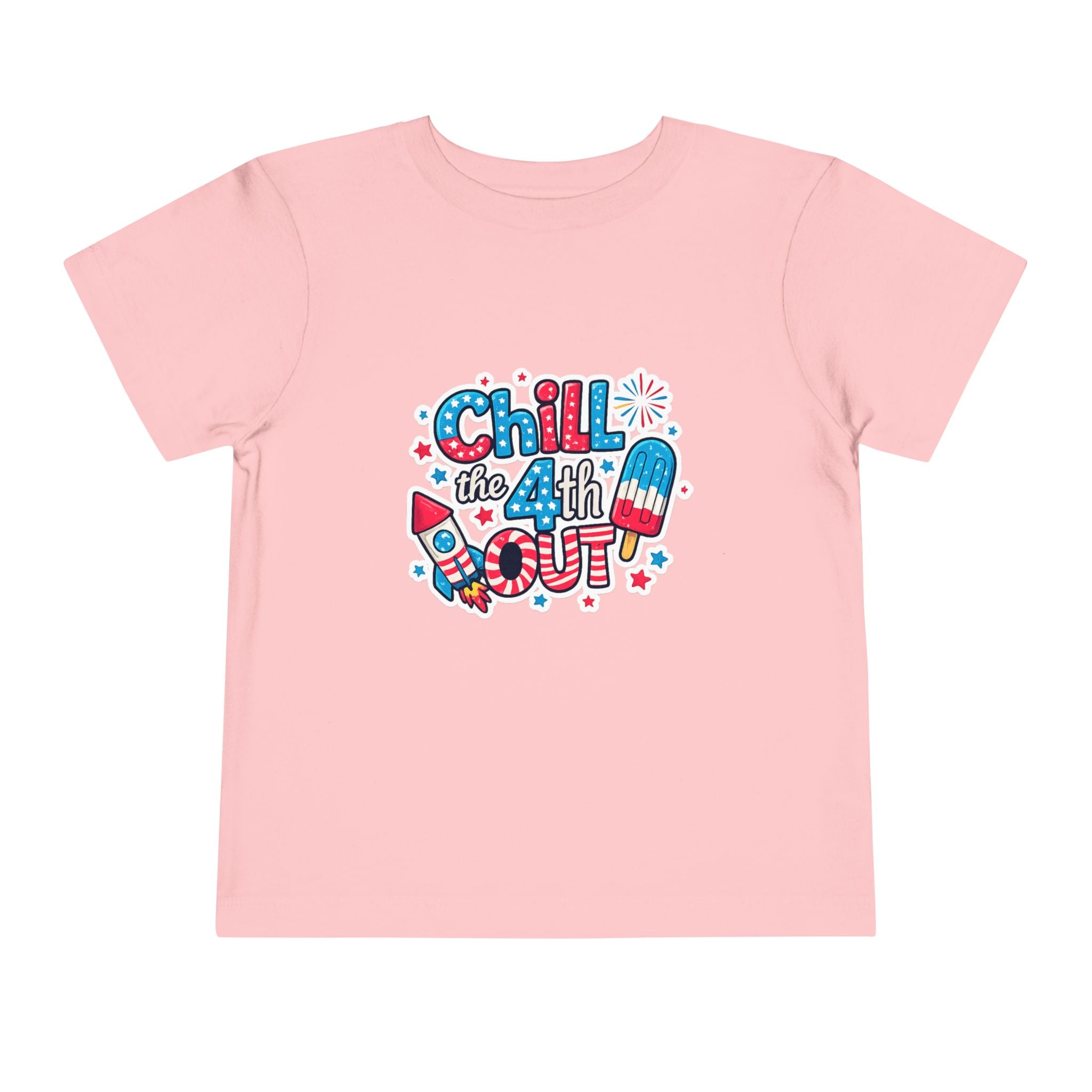Chill the 4th Out Toddler Tee — Patriotic 4th of July Kids Shirt