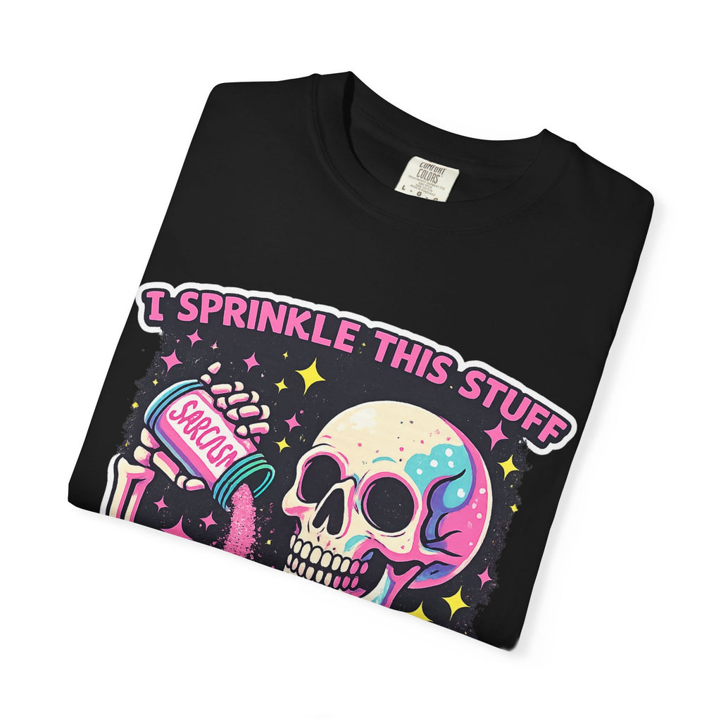 Sprinkle This Stuff On Everything T-Shirt — Cute Pastel Skeleton Graphic Tee