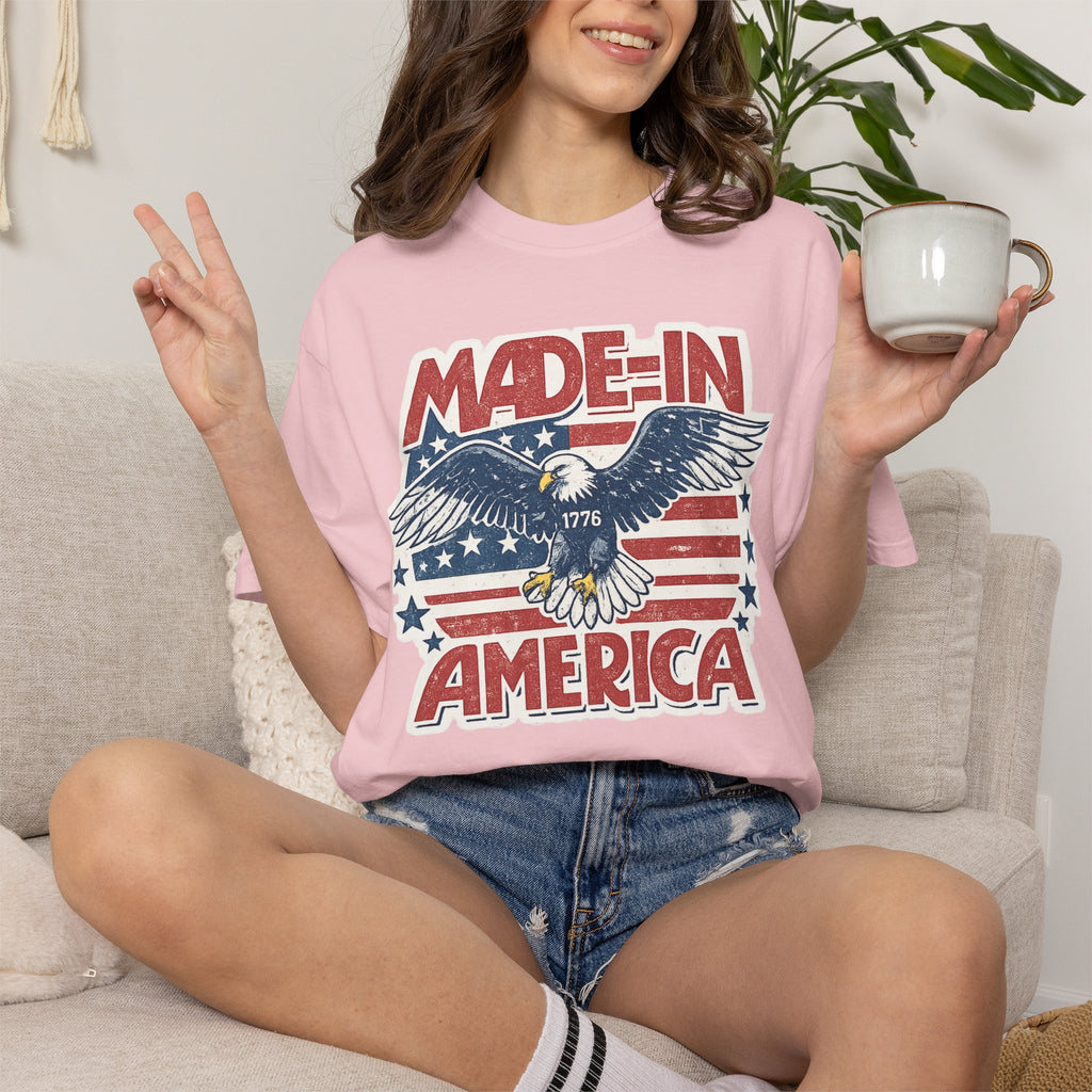 Made in America Eagle T-Shirt — Patriotic 4th of July Tee