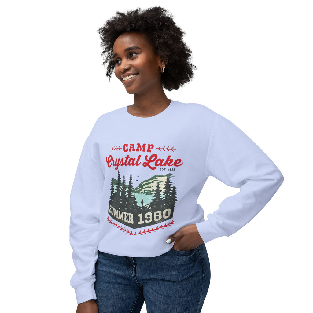 Camp Crystal Lake Sweatshirt — Vintage Summer 1980 Camping Crewneck