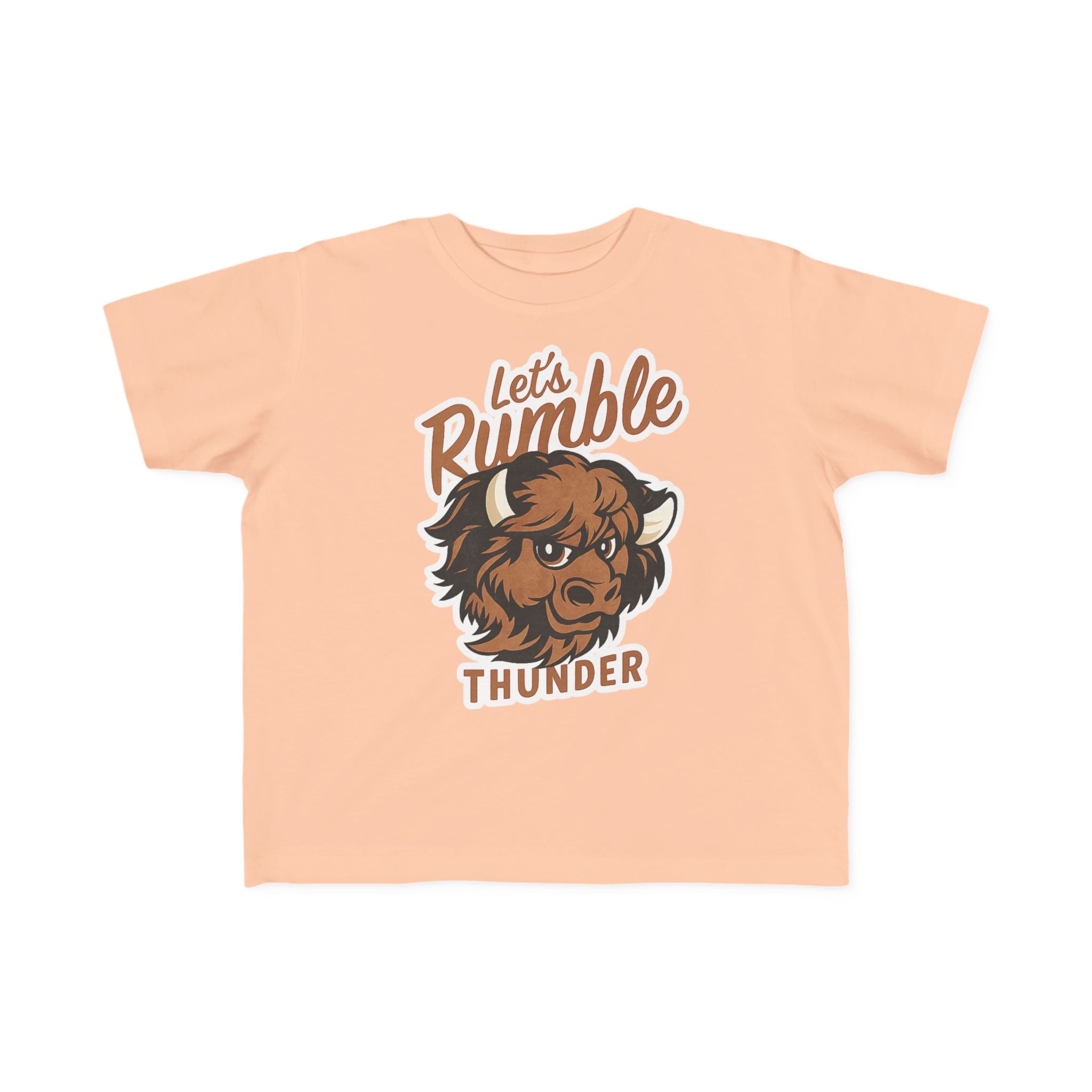 Toddler Tee — “Let’s Rumble Thunder” Buffalo Graphic Kids Shirt