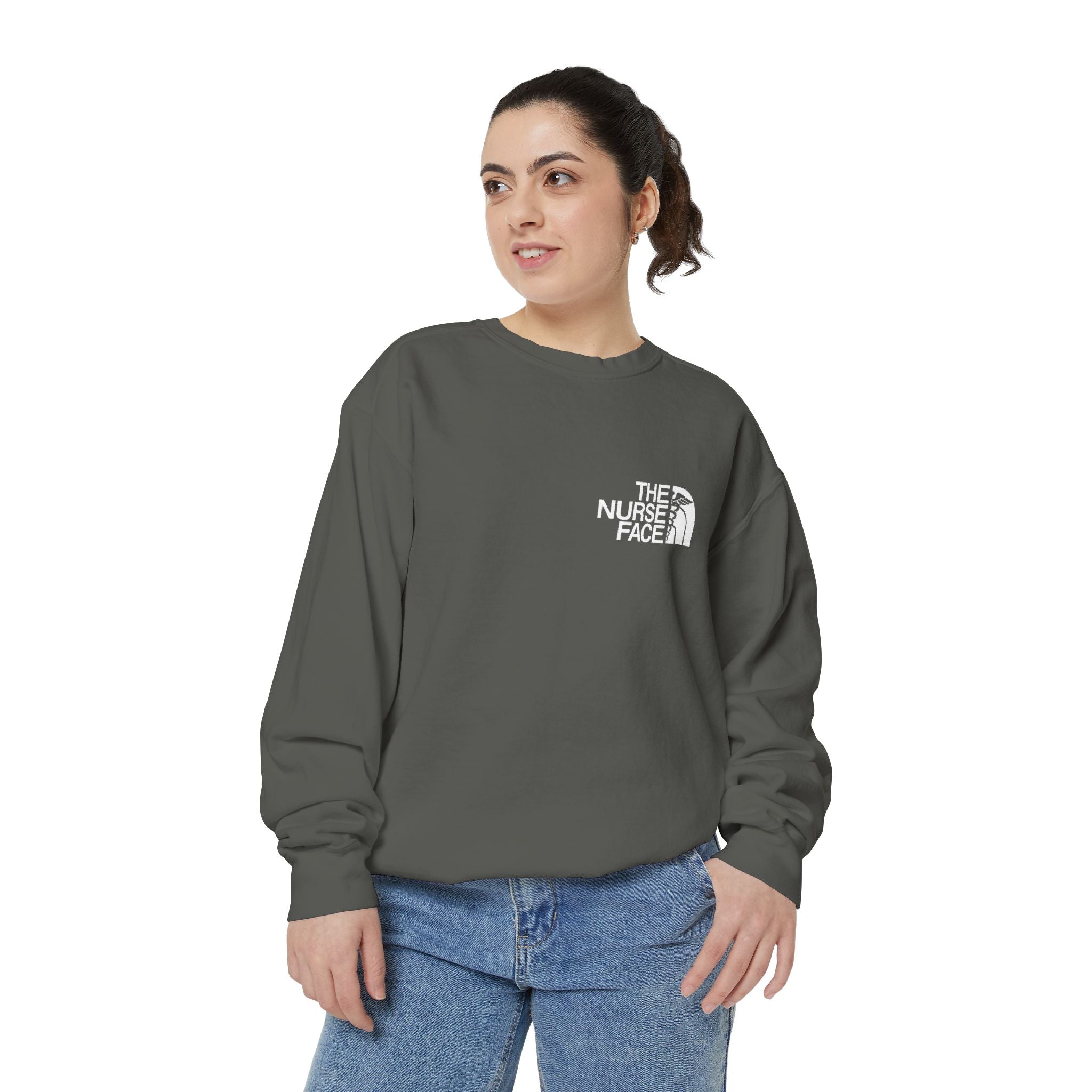 Nurse Face Sweatshirt — 'The Nurse Face' Medical Crewneck
