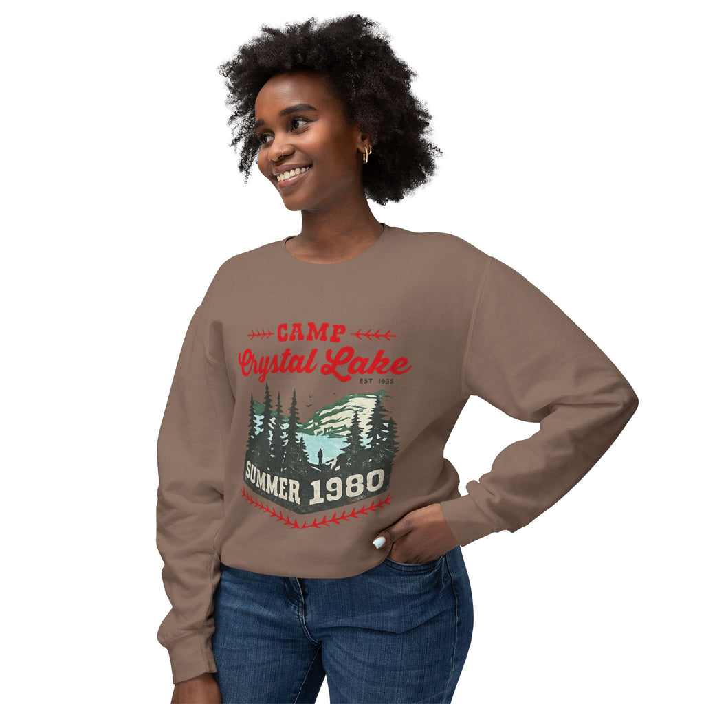 Camp Crystal Lake Sweatshirt — Vintage Summer 1980 Camping Crewneck