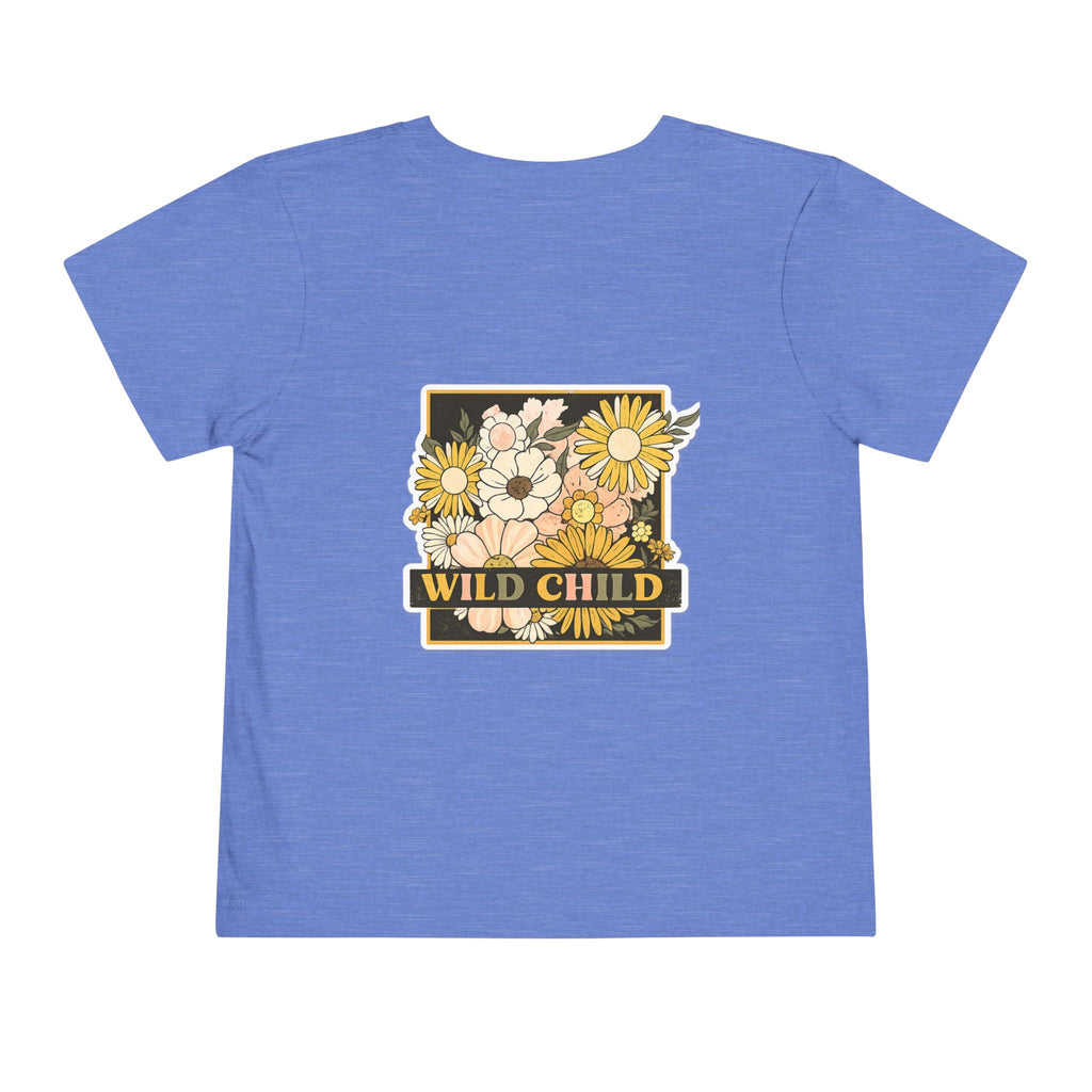 Wild Child Toddler Tee — Retro Floral Baby Shirt