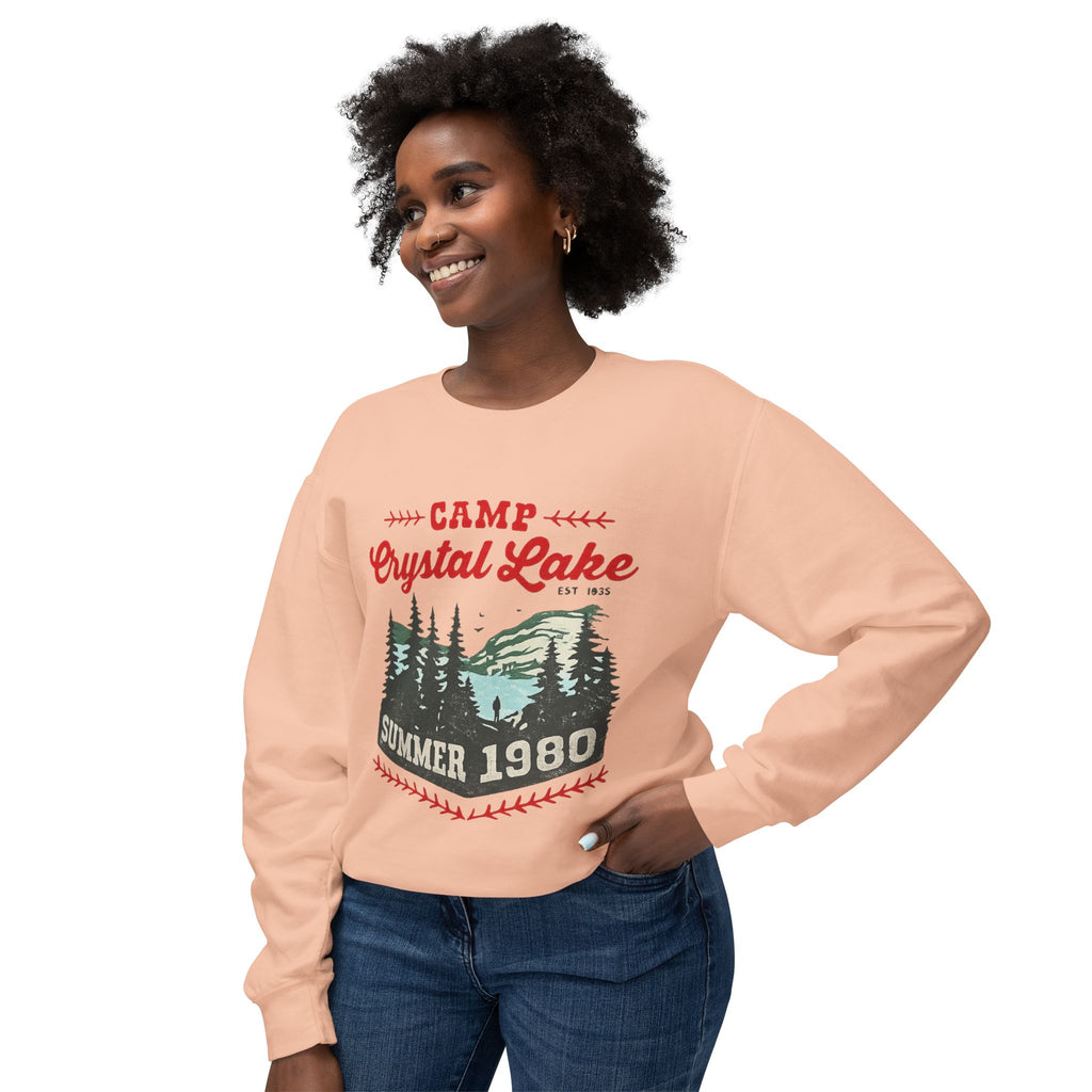 Camp Crystal Lake Sweatshirt — Vintage Summer 1980 Camping Crewneck
