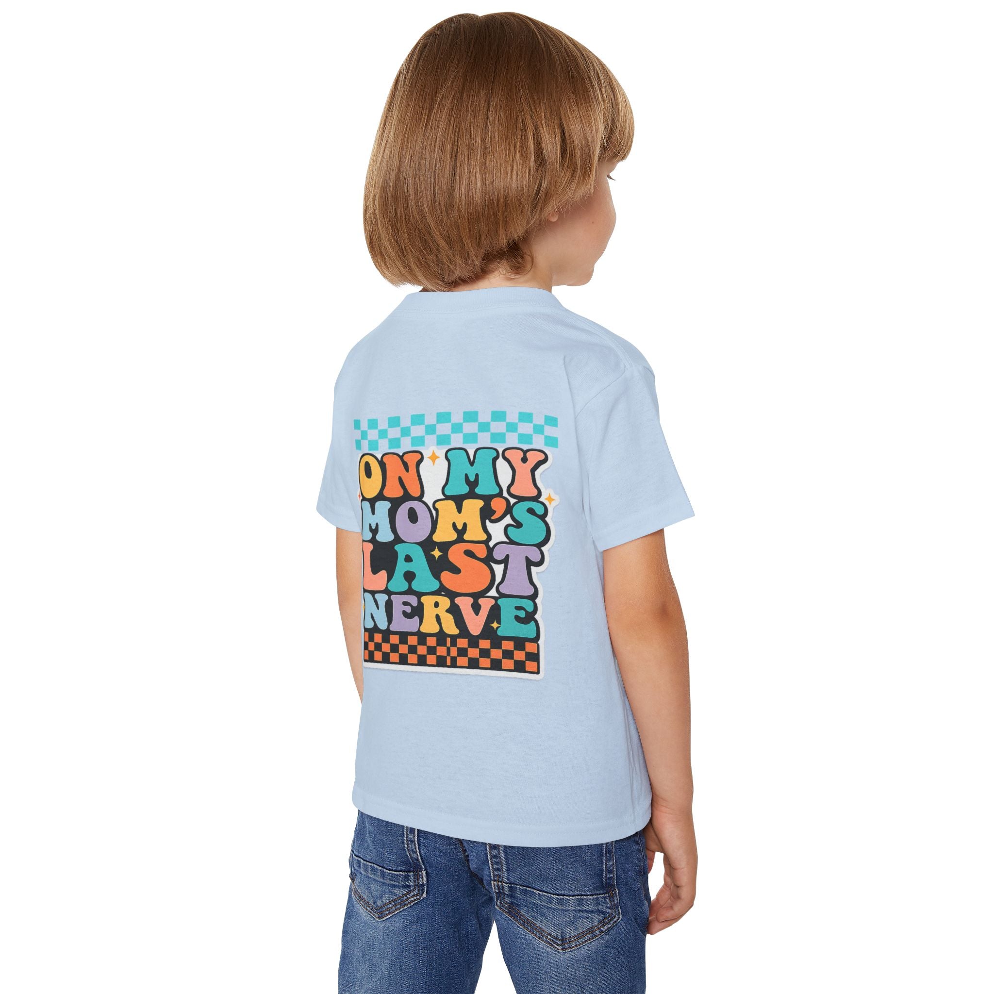 Kid Life Toddler T‑Shirt — 'On My Mom's Last Nerve' Retro Graphic Tee