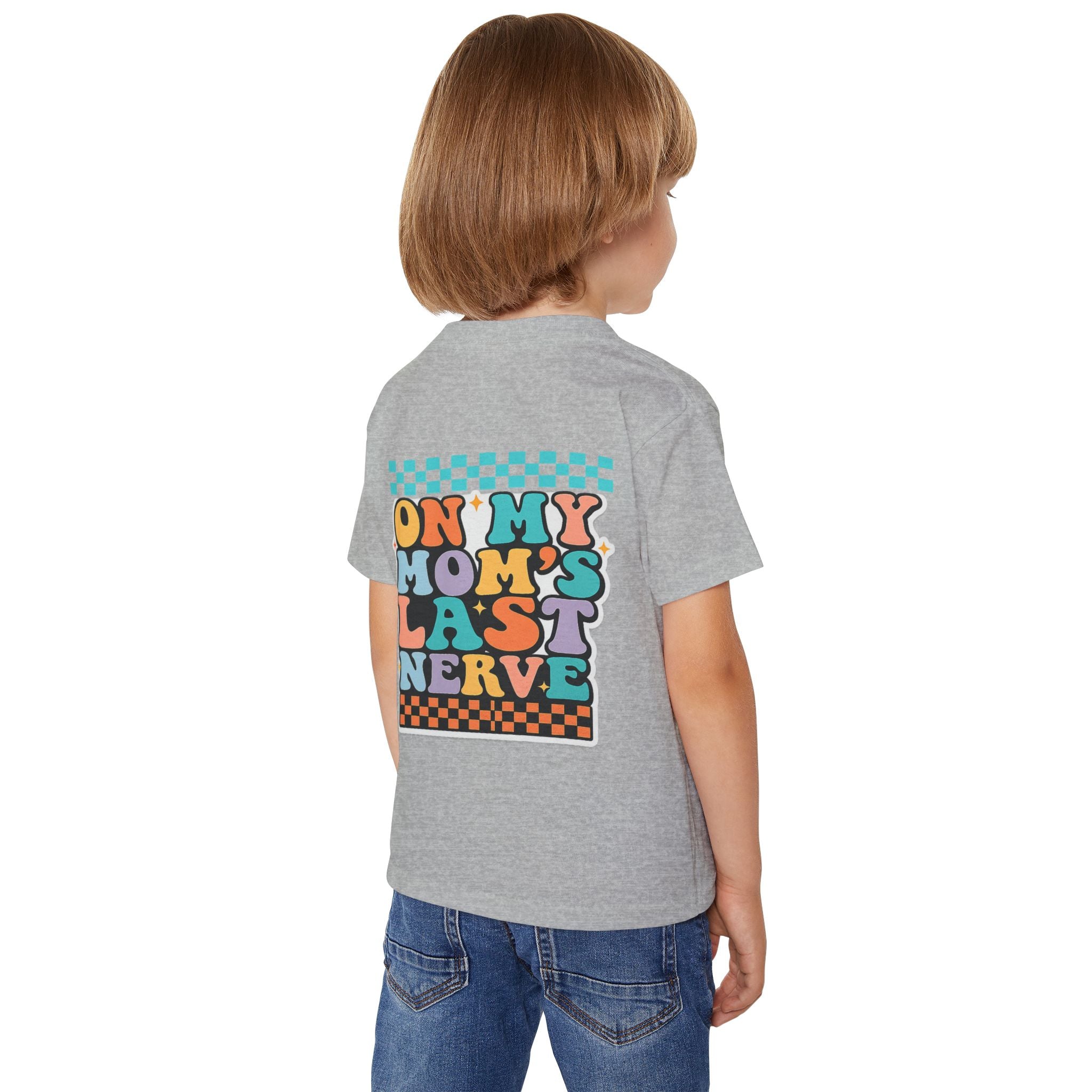 Kid Life Toddler T‑Shirt — 'On My Mom's Last Nerve' Retro Graphic Tee