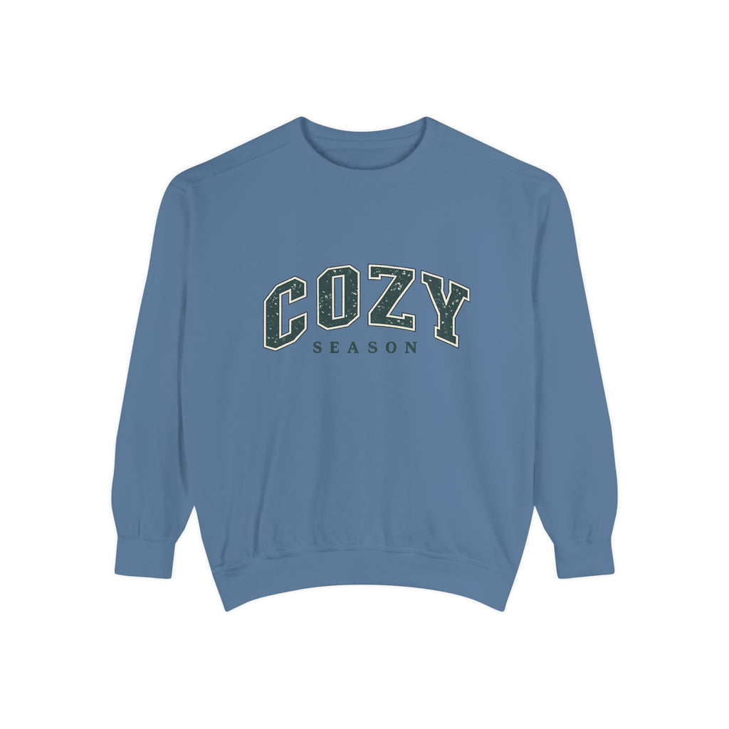 Cozy Season Sweatshirt — Relaxed Garment-Dyed Crewneck