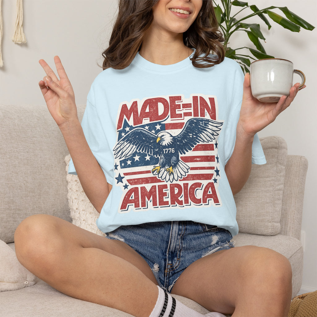 Made in America Eagle T-Shirt — Patriotic 4th of July Tee