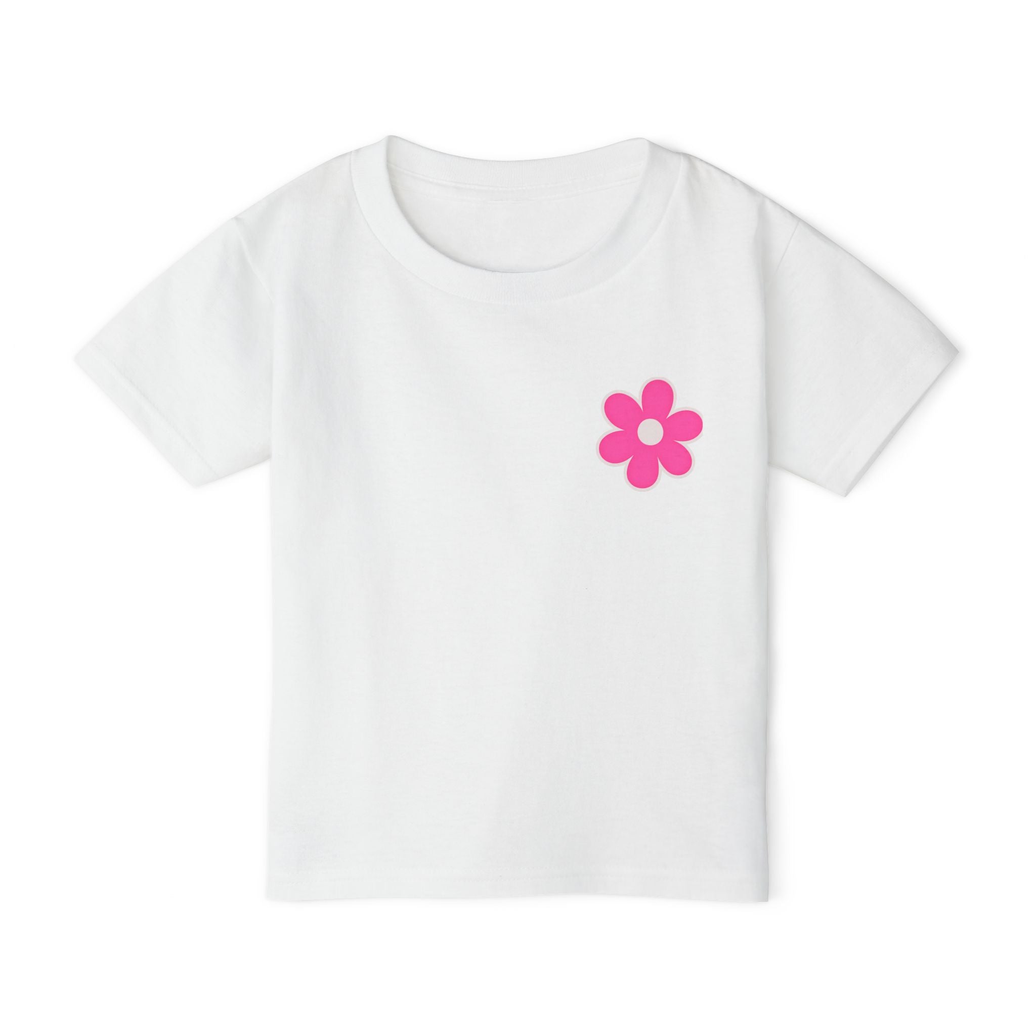 Toddler T-Shirt — "Just a Girl Who Loves Her Daddy" Pink Flower Design
