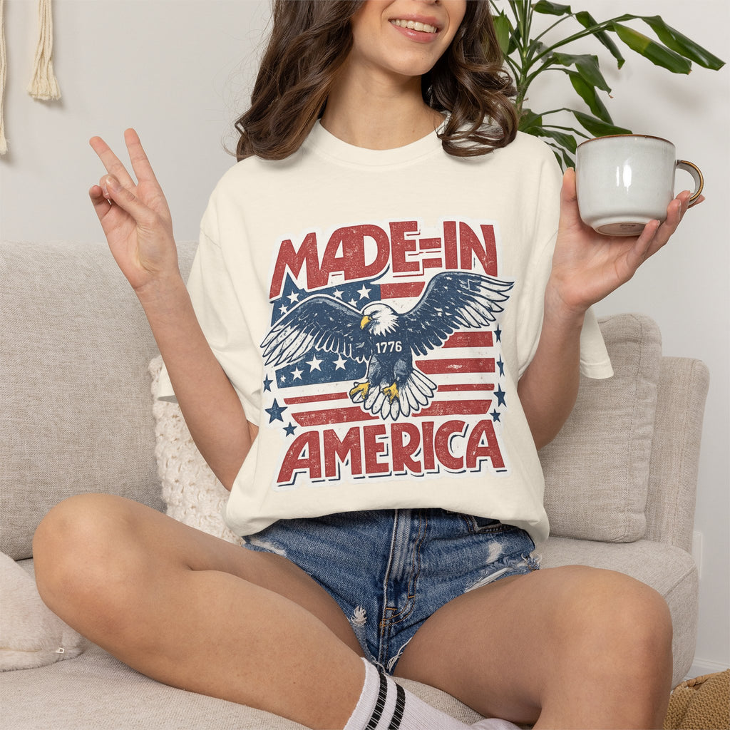 Made in America Eagle T-Shirt — Patriotic 4th of July Tee