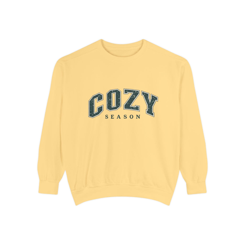 Cozy Season Sweatshirt — Relaxed Garment-Dyed Crewneck
