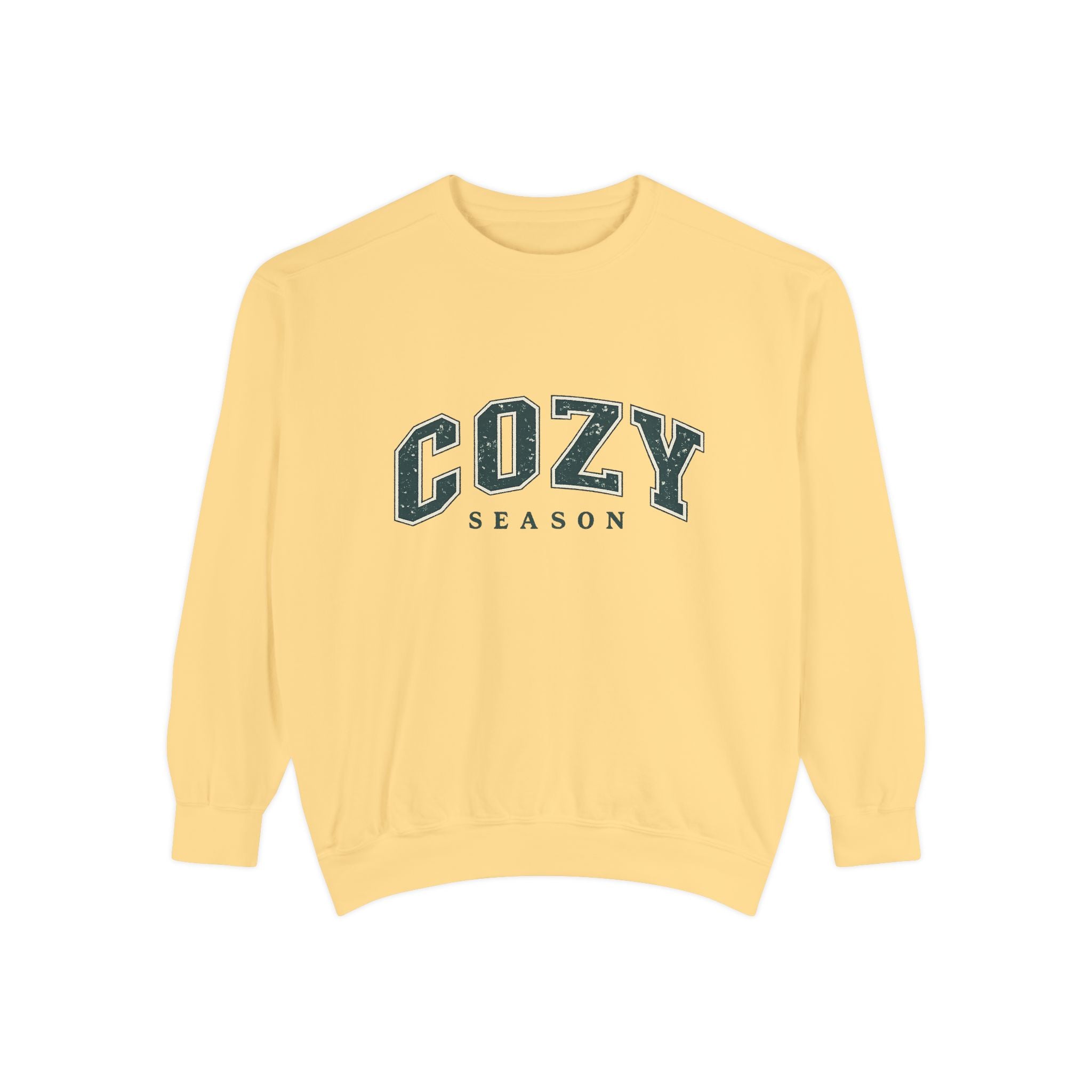 Cozy Season Sweatshirt — Relaxed Garment-Dyed Crewneck
