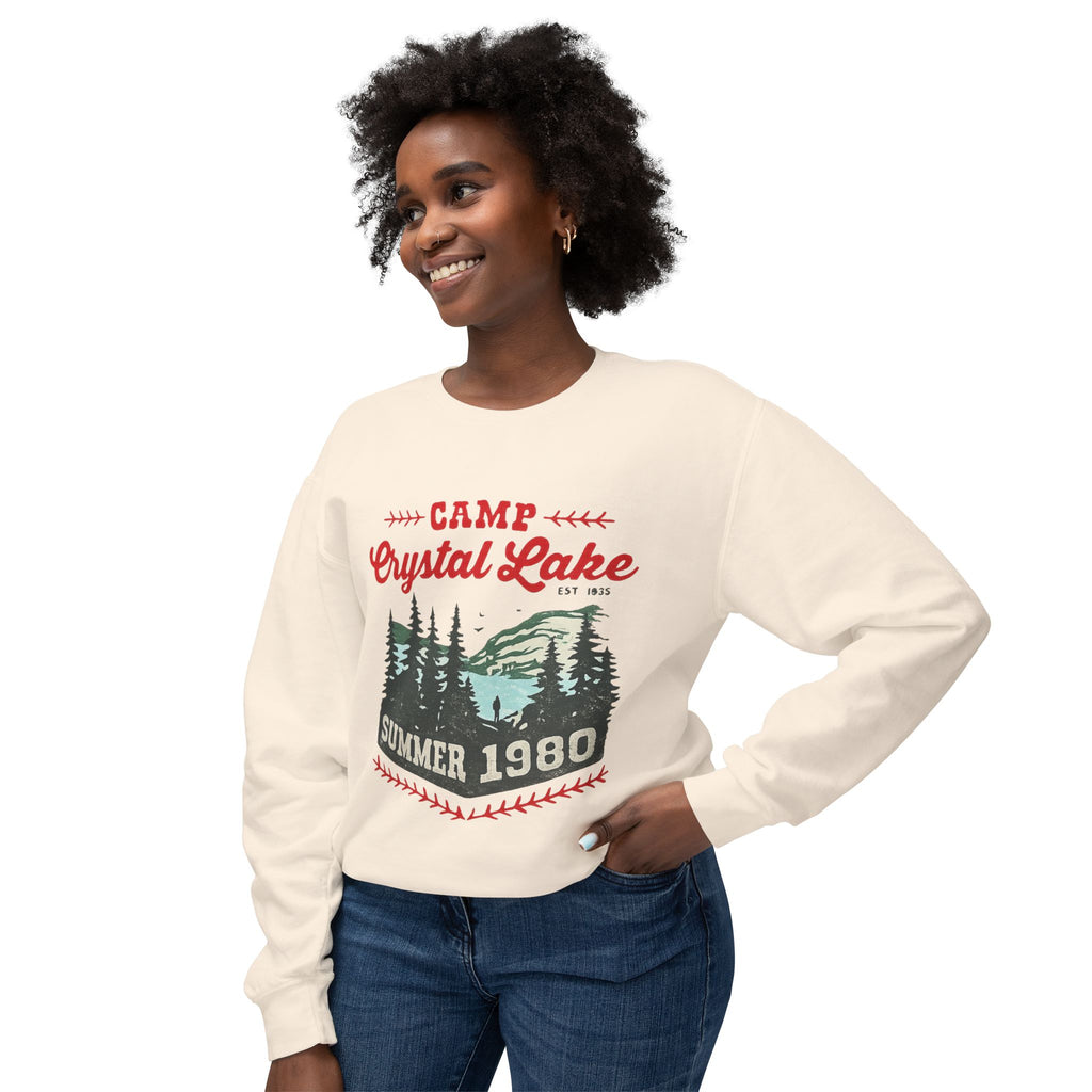 Camp Crystal Lake Sweatshirt — Vintage Summer 1980 Camping Crewneck